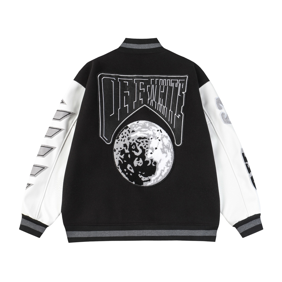 Embroidered Baseball Suit Jacket with Offwire Towel Detail in Multiple Sizes - 图片 9