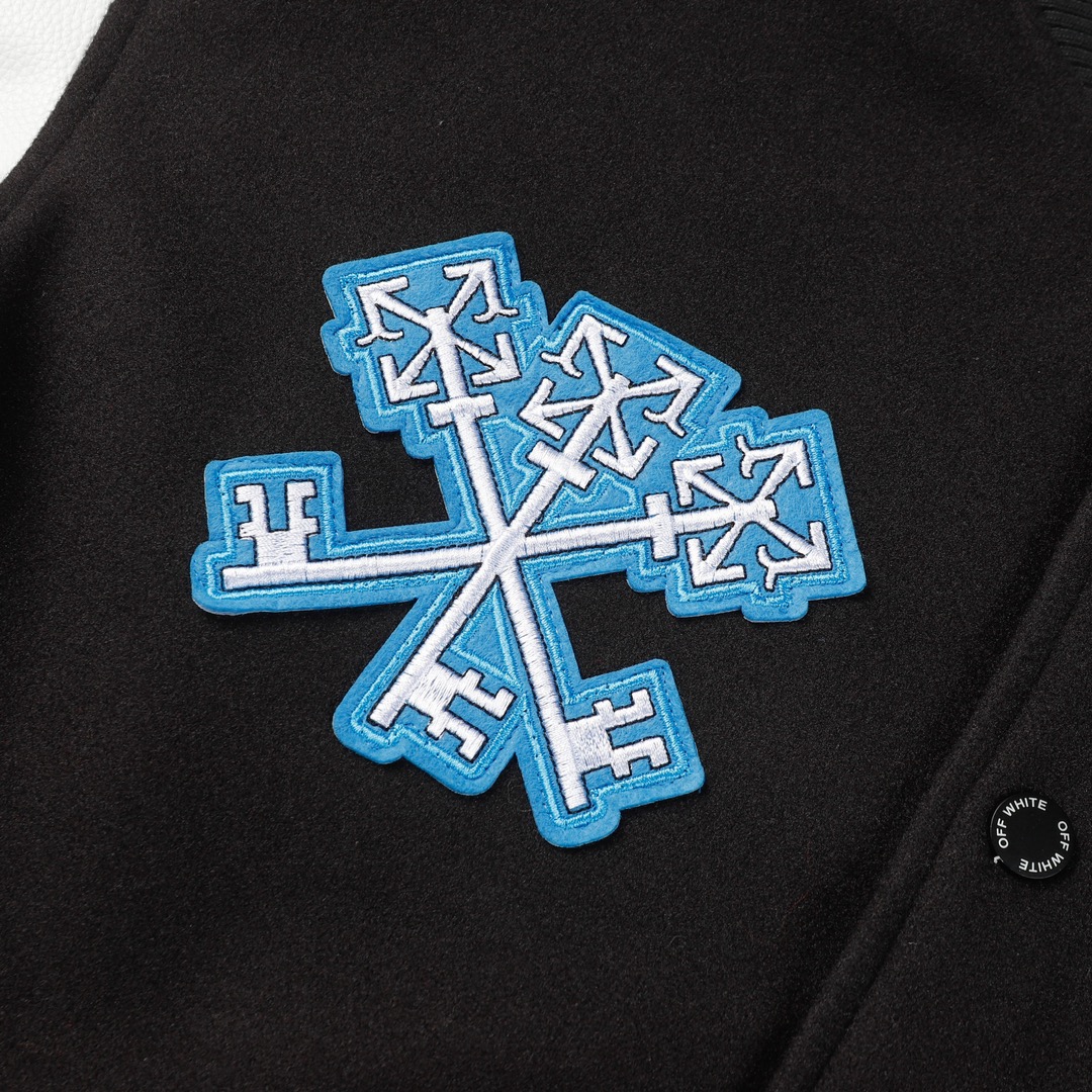 Offwire Witch Embroidered Baseball Jacket for Men in Various Sizes - 图片 8