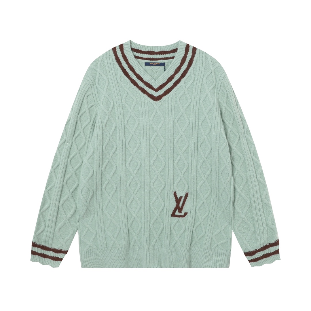 Louis Vuitton Vêtements Pull En Tricot Sweatshirts Tissé Unisexe Tricot Laine