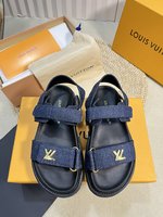 Online China
 Louis Vuitton Shoes Sandals Printing Sheepskin Spring/Summer Collection