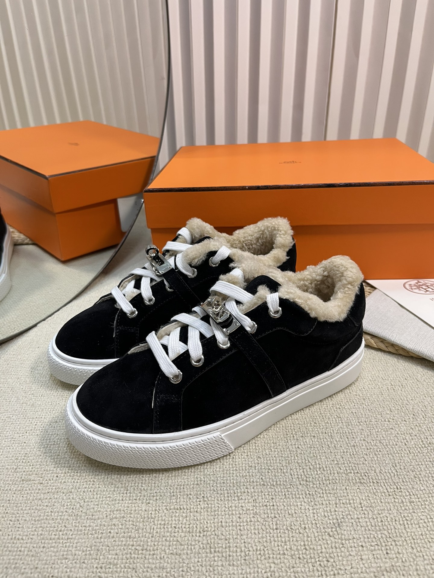 爱马仕 Hermès 高定典藏经典高奢皮鞋男鞋女鞋鞋履高跟鞋 #1F54B10B 3