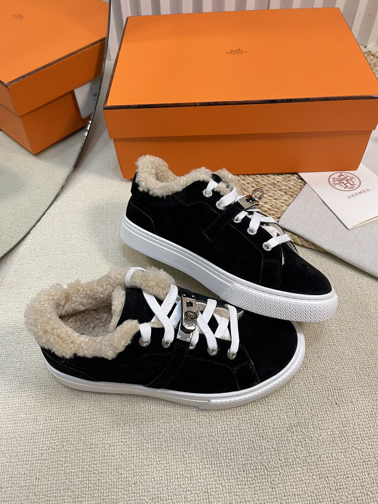 爱马仕 Hermès 高定典藏经典高奢皮鞋男鞋女鞋鞋履高跟鞋 #1F54B10B 4