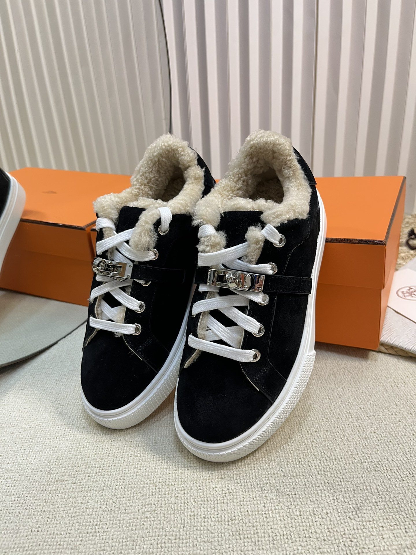 爱马仕 Hermès 高定典藏经典高奢皮鞋男鞋女鞋鞋履高跟鞋 #1F54B10B 5
