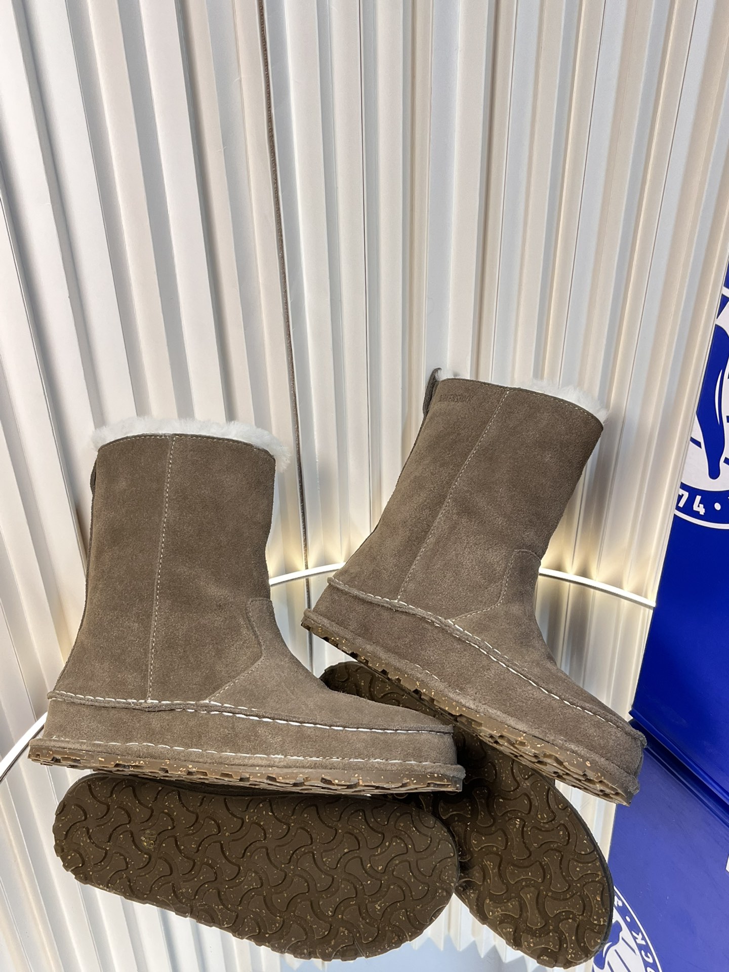 Birkenstock 2024 Autumn Winter Heavy Wool Snow Boots Fashion Comfort Warmth. - 图片 3