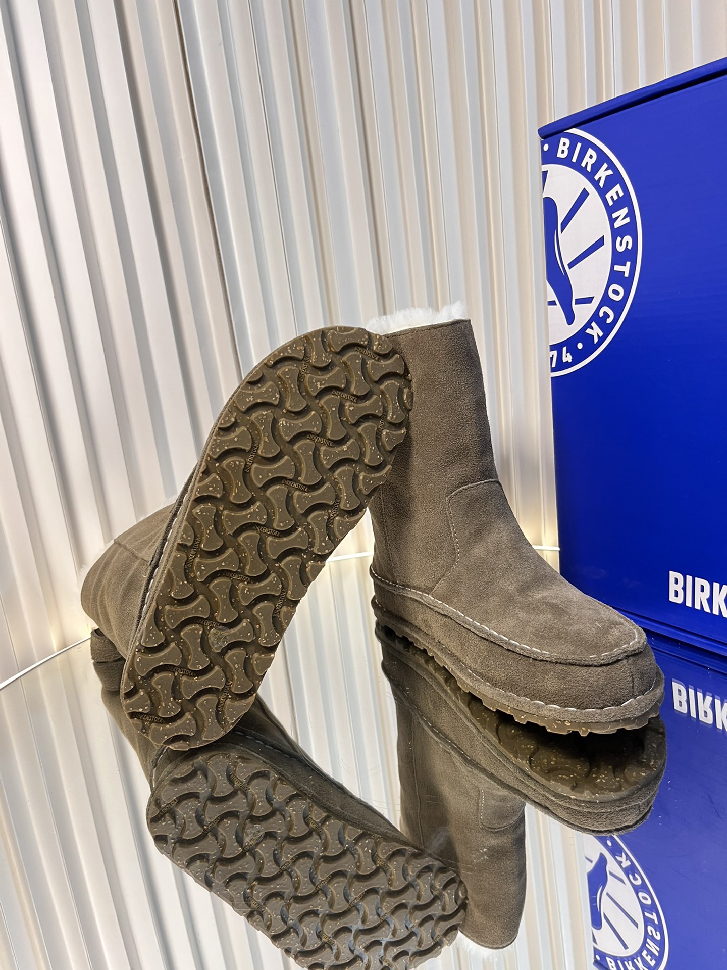 Birkenstock 2024 Autumn Winter Heavy Wool Snow Boots Fashion Comfort Warmth. - 图片 9