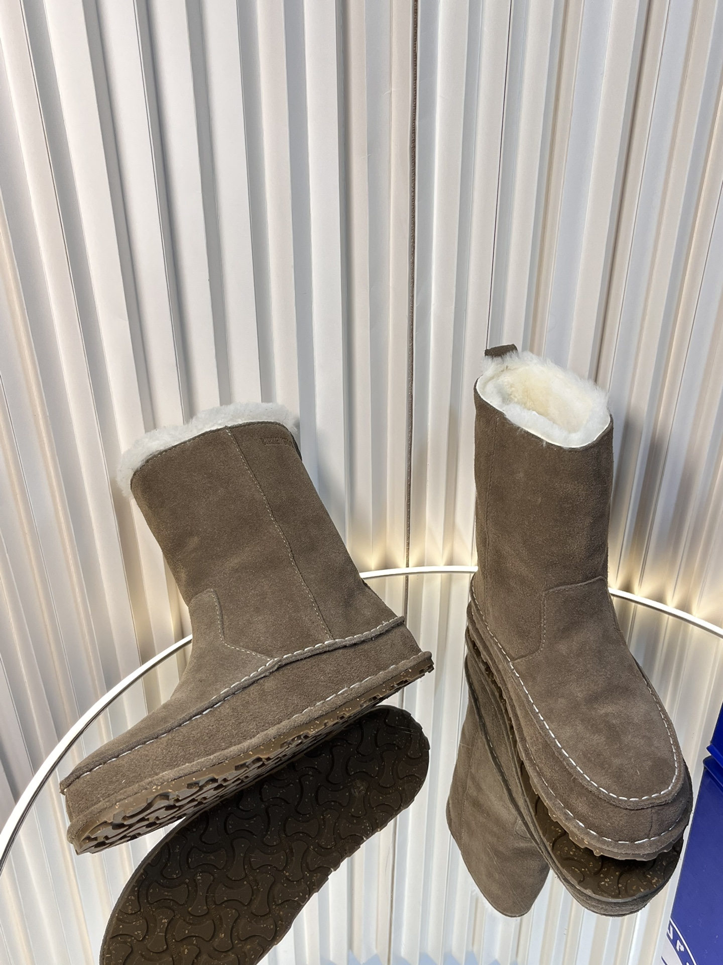 Birkenstock 2024 Autumn Winter Heavy Wool Snow Boots Fashion Comfort Warmth. - 图片 4