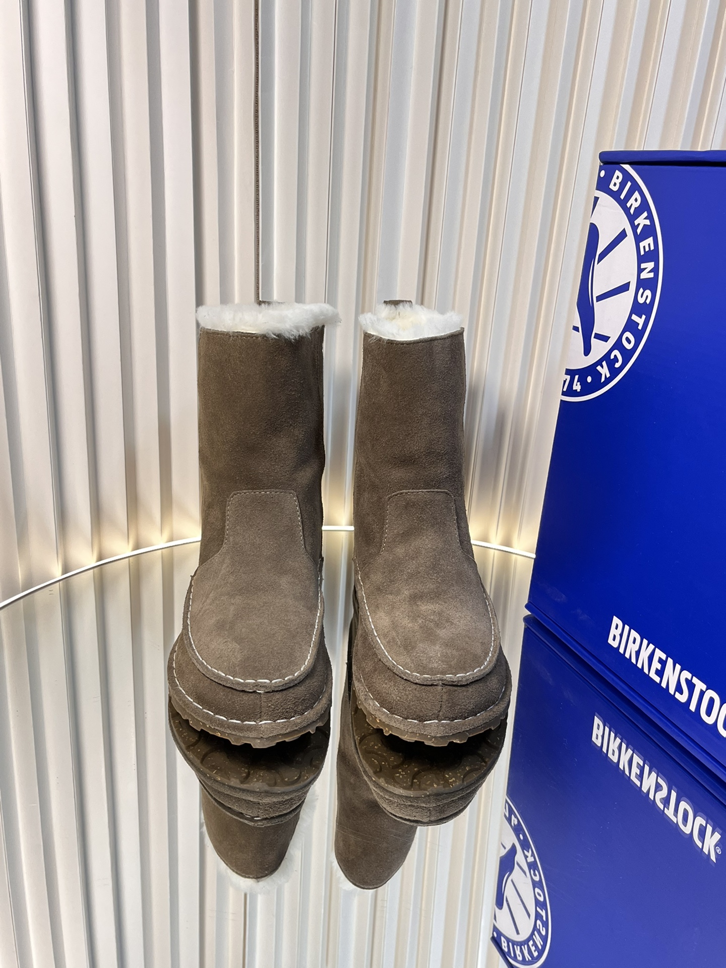 Birkenstock 2024 Autumn Winter Heavy Wool Snow Boots Fashion Comfort Warmth. - 图片 5