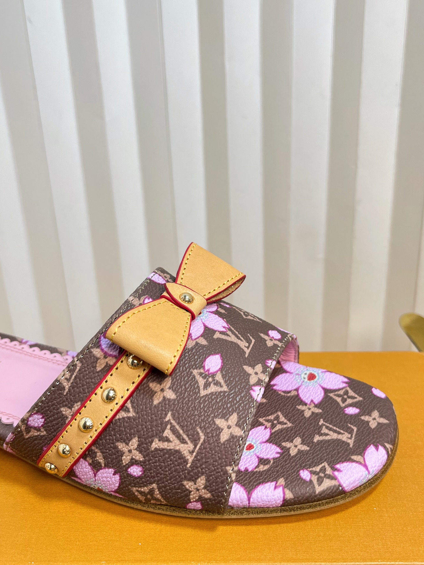 Louis Vuitton Murakami Monogram Bow Flat Mule Sandals | Women's Designer Slides 8 i1744669643714 8075 0 6