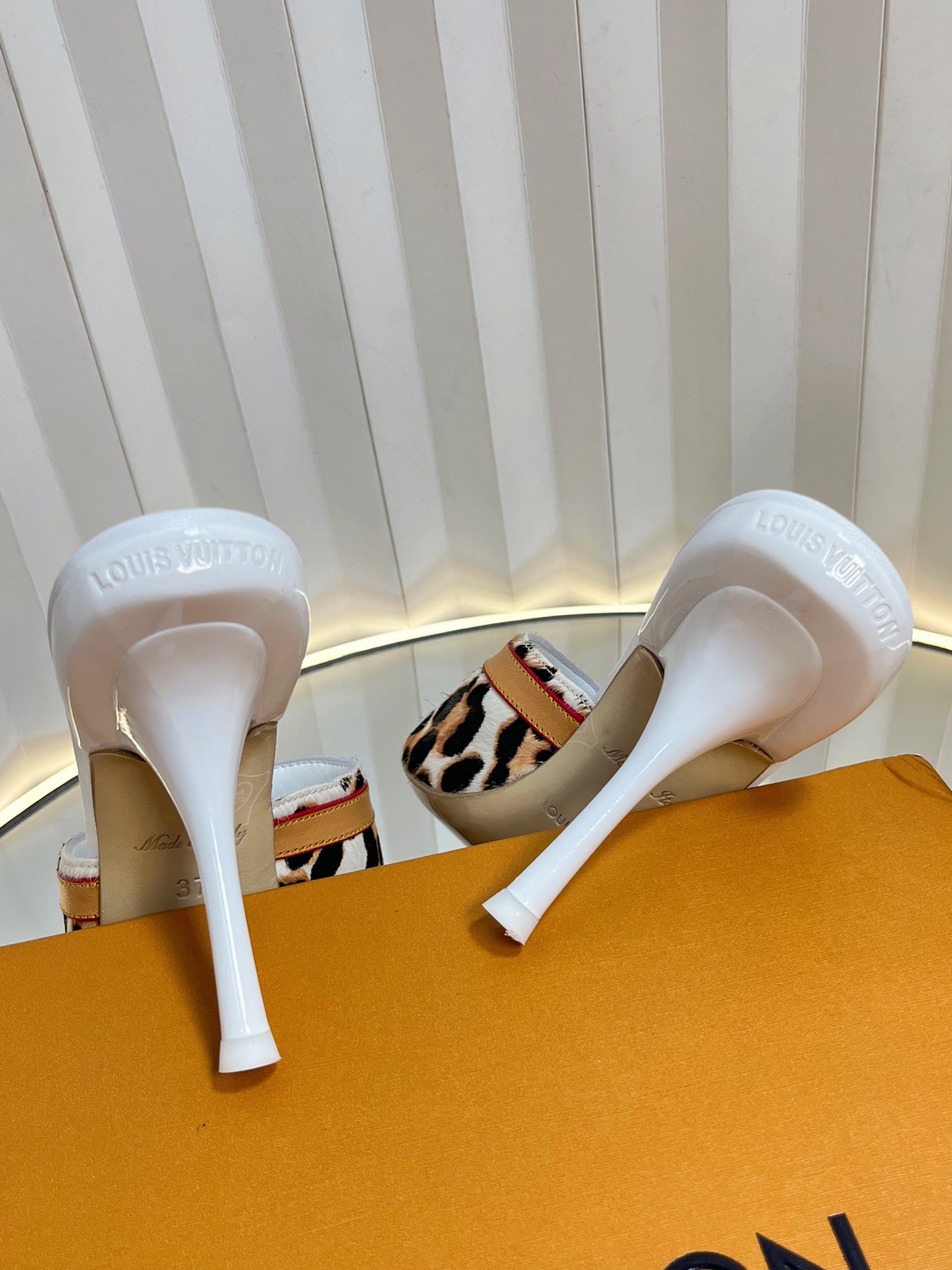 Louis Vuitton Women's Mules with Leopard Print, Size 35-42, Elegant Heels 9 i1750632058587 6596 0 7