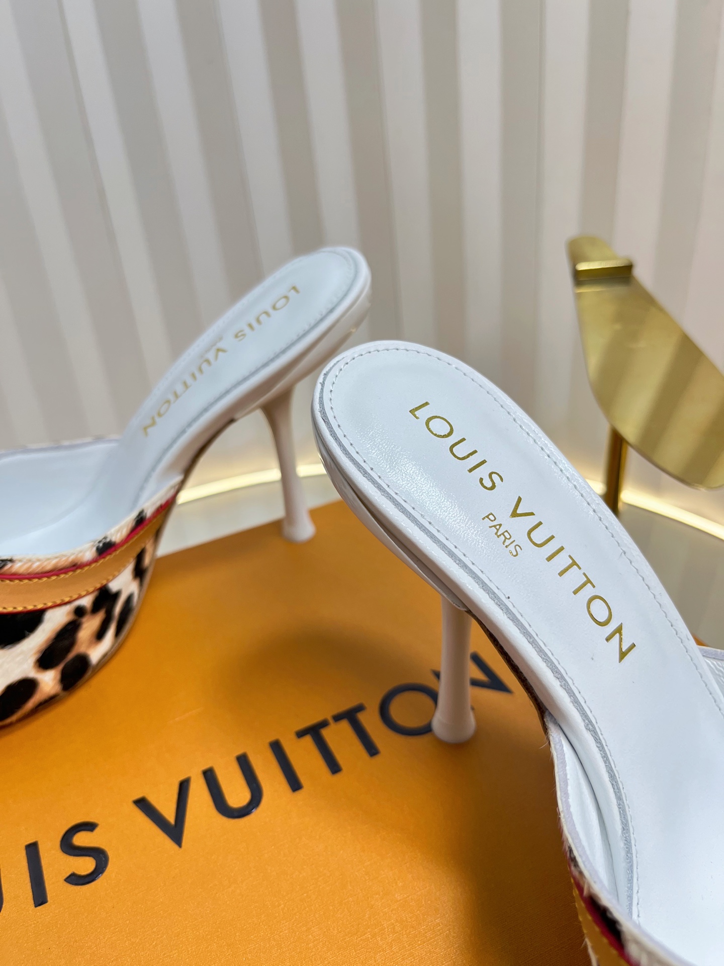 Louis Vuitton Women's Mules with Leopard Print, Size 35-42, Elegant Heels 8 i1750632058630 9112 0 6