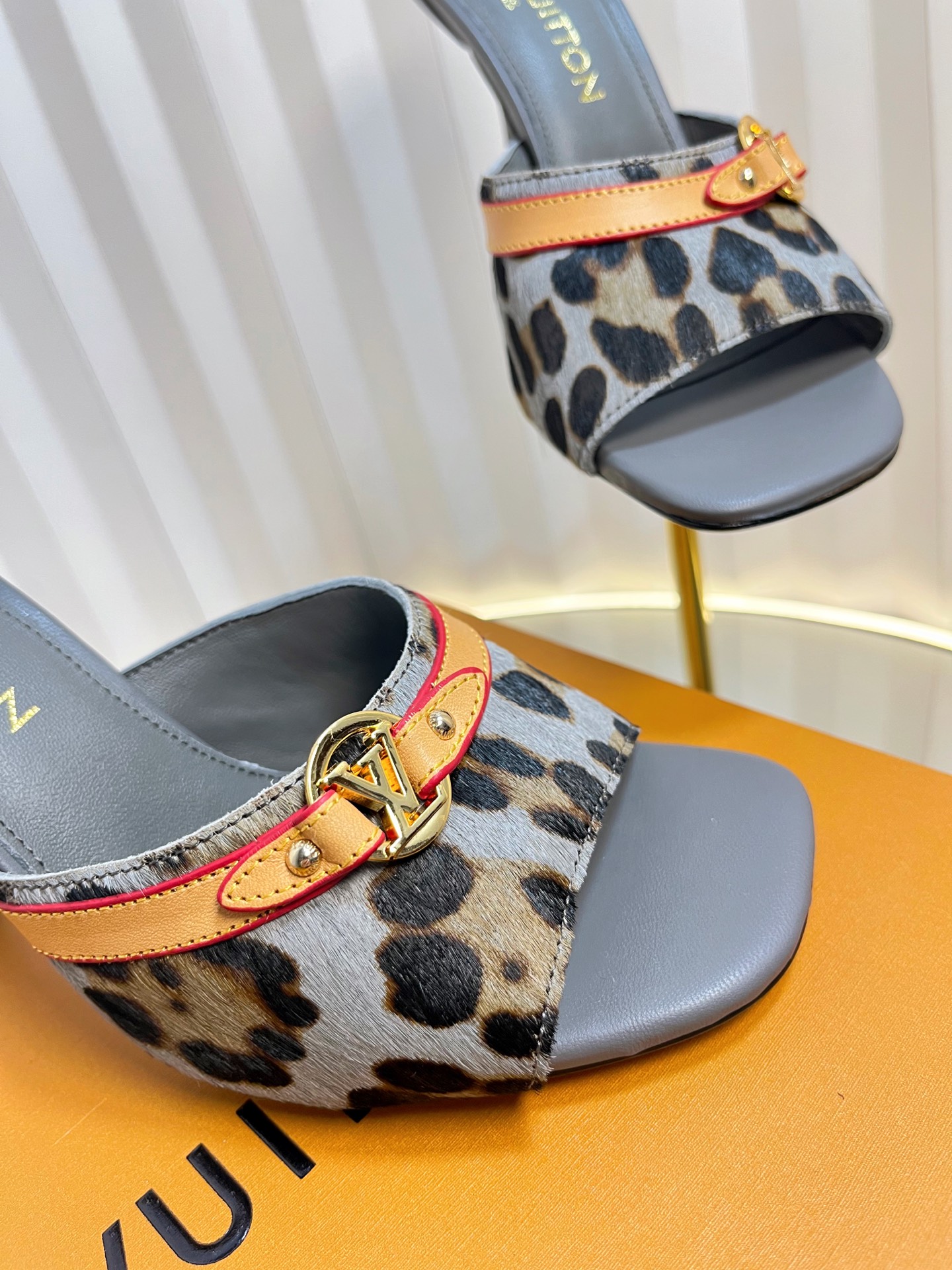Louis Vuitton Women's Leopard Print Heeled Mules - Sophisticated Style 7 i1750632115936 1113 0 5