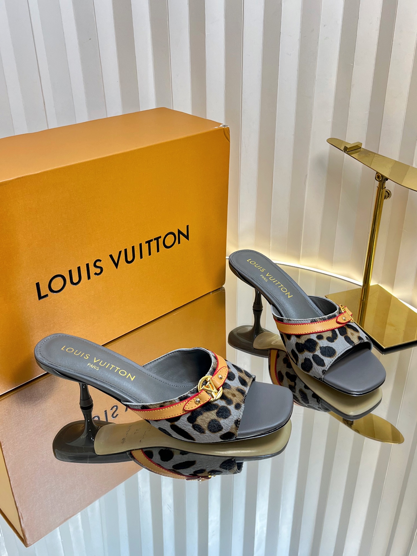 Louis Vuitton Women's Leopard Print Mules - Stylish & Comfortable - Size 35-42 1 i1750632172274 307 0 0