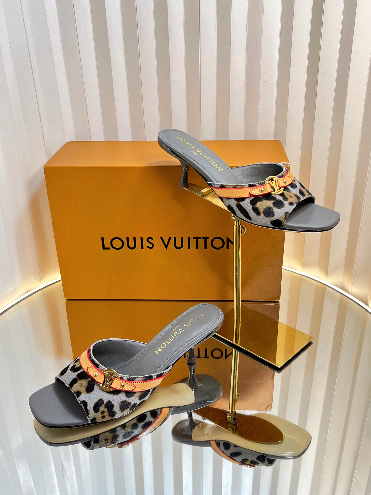 Louis Vuitton Women's Leopard Print Mules - Stylish & Comfortable - Size 35-42 5 i1750632172344 3456 0 4