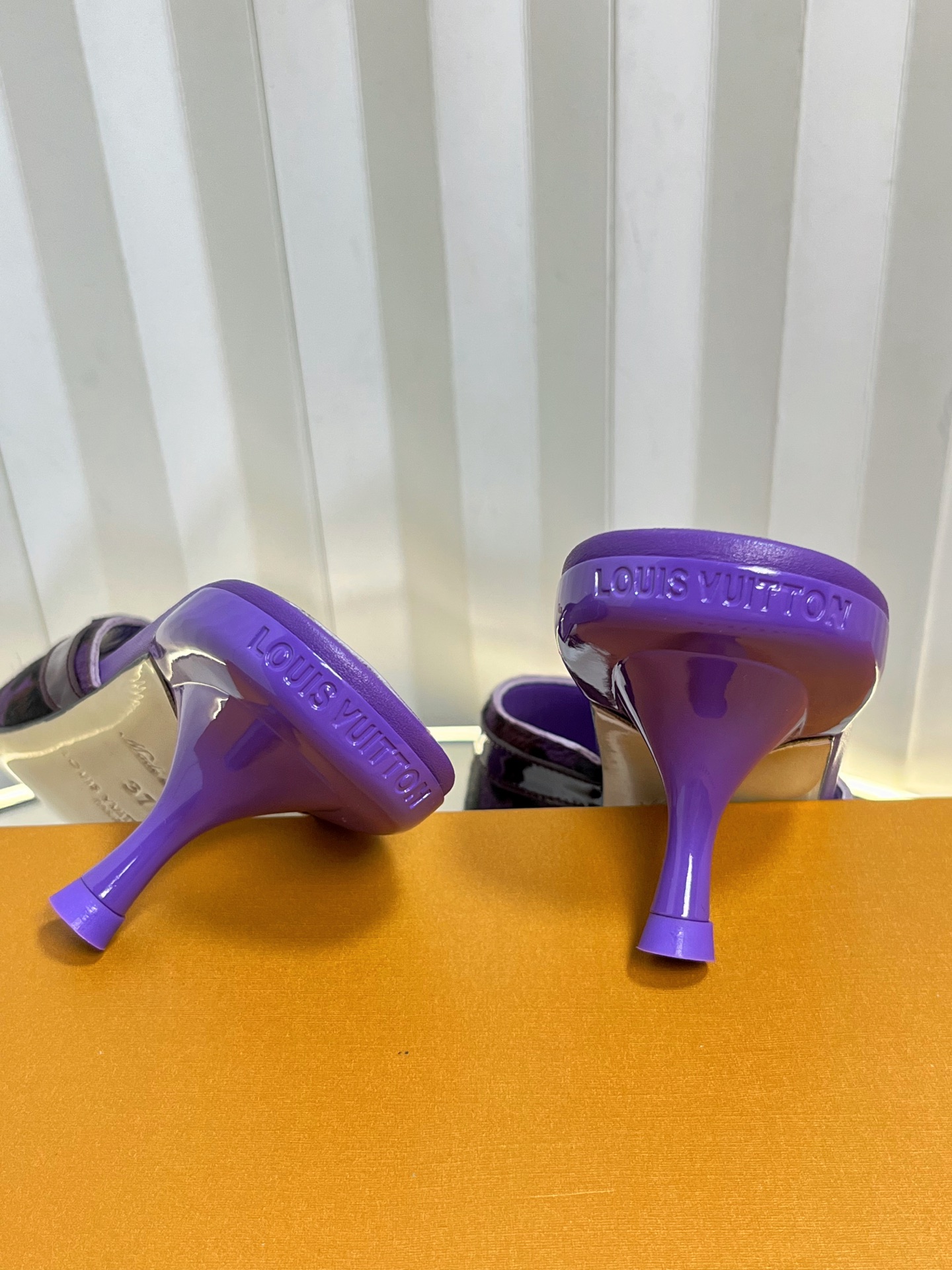 Louis Vuitton Purple Animal Print Heeled Mules Slides Women Shoes 9 i1750632264379 6688 0 7