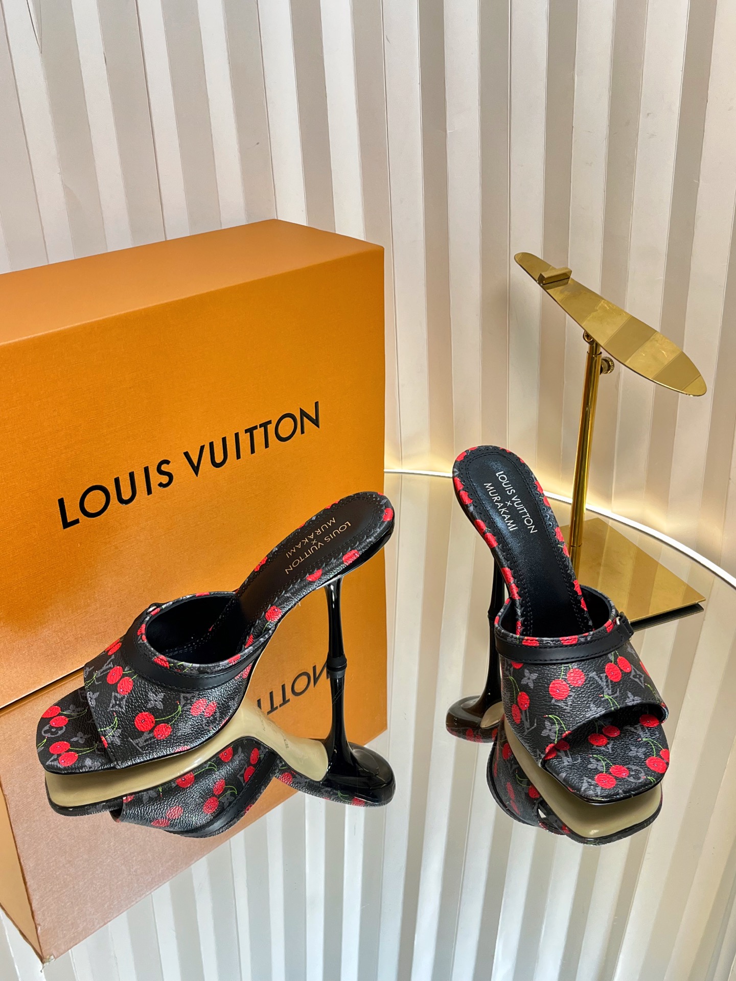 Louis Vuitton Murakami Cherry Monogram Mules Slides Heels, Women Size 35-42 3 i1751236319089 3109 0 2