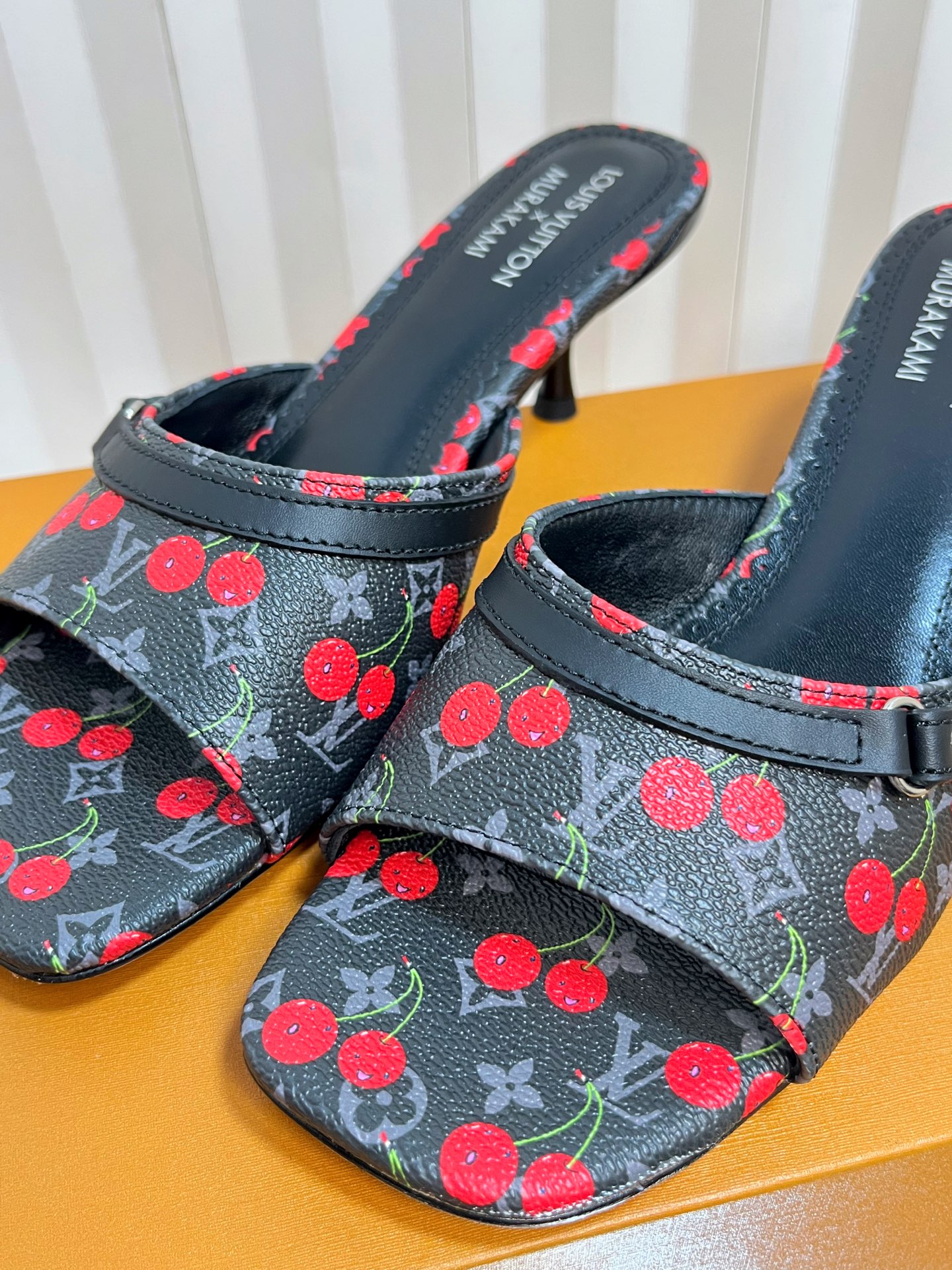 Louis Vuitton Murakami Cherry Print Mules Heels | Women's Designer Shoes 8 i1751236442089 4850 0 6