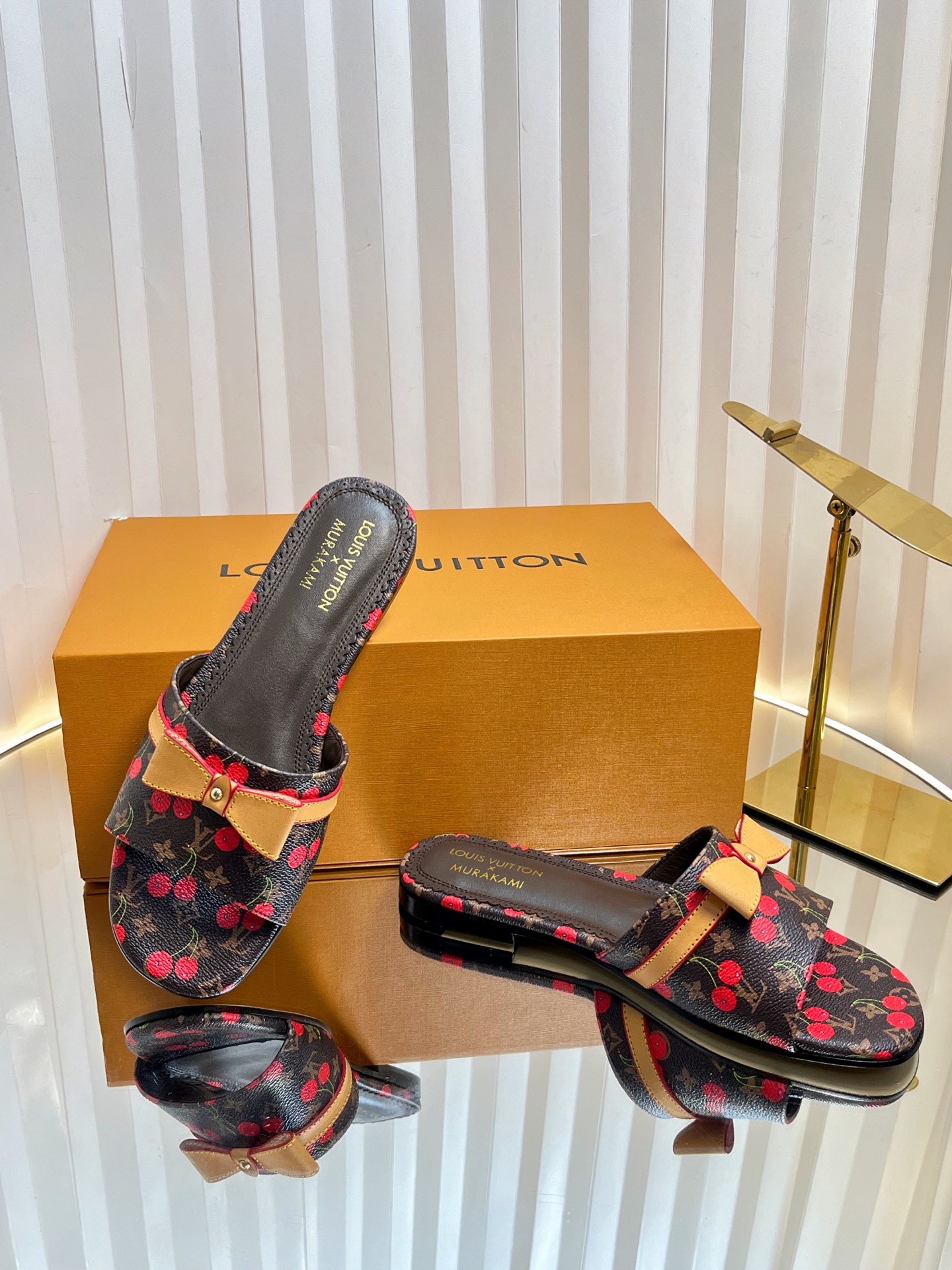 Louis Vuitton Women's Monogram Cherry Mules Slides Sandals Size 35-42 7 i1751236504287 7876 0 5