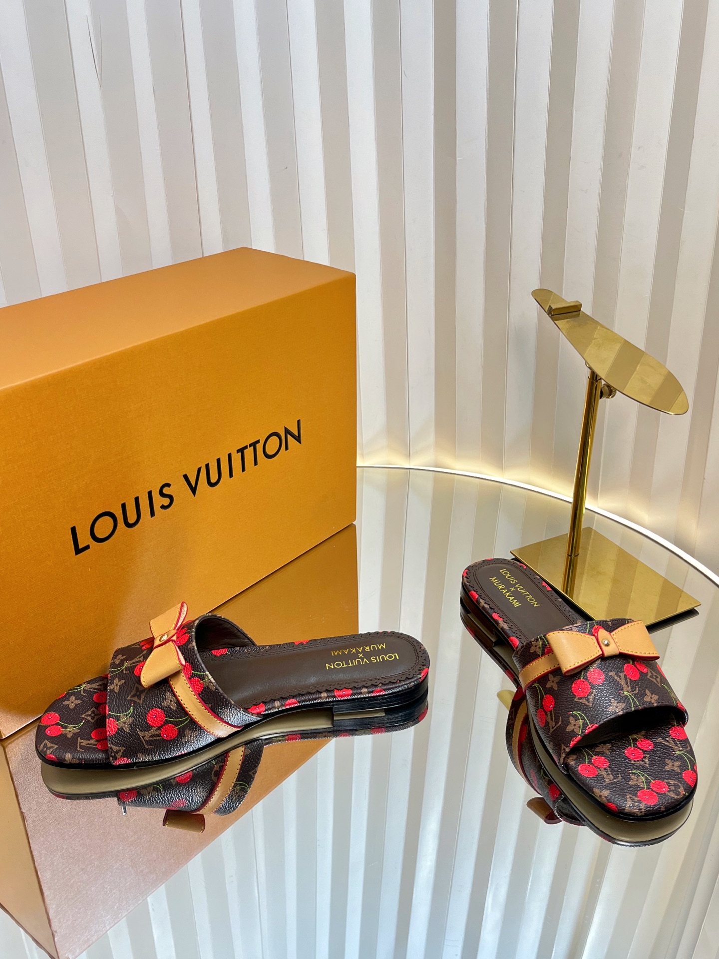 Louis Vuitton Women's Monogram Cherry Mules Slides Sandals Size 35-42 4 i1751236504360 1764 0 2