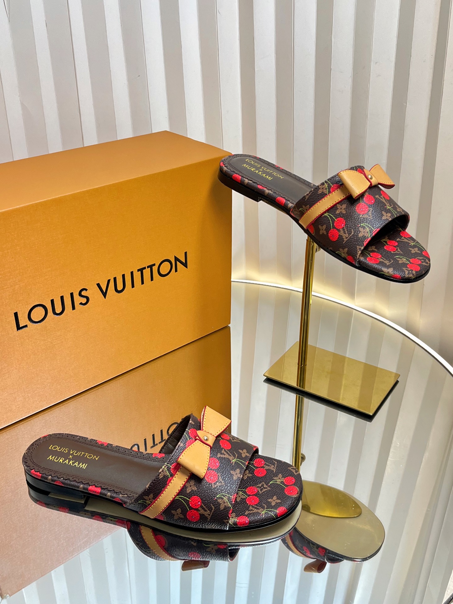 Louis Vuitton Women's Monogram Cherry Mules Slides Sandals Size 35-42 6 i1751236505790 4327 0 4