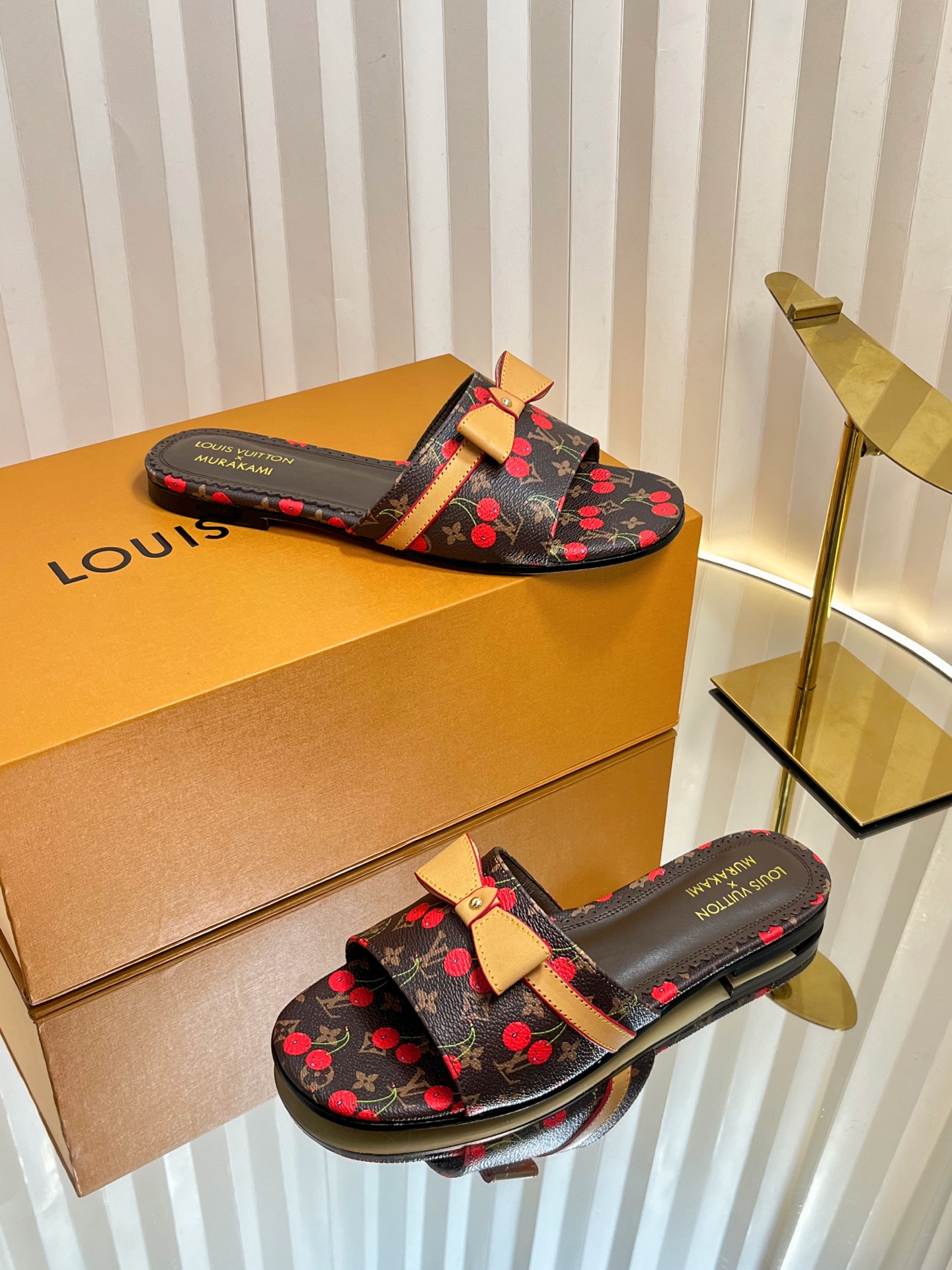 Louis Vuitton Women's Monogram Cherry Mules Slides Sandals Size 35-42 5 i1751236505875 6281 0 3