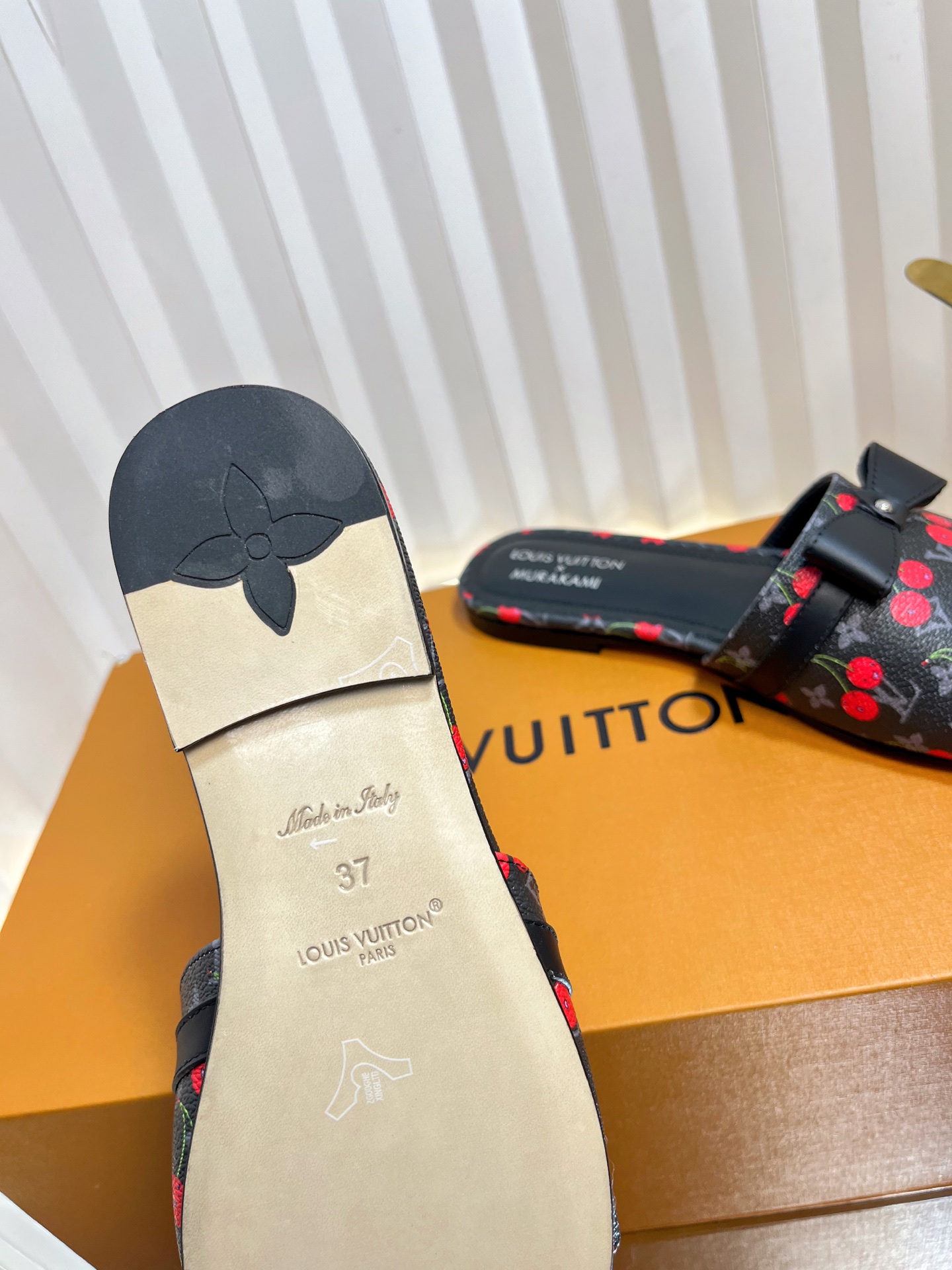 Louis Vuitton Murakami Cherry Print Women's Mules Slides, Size 35-42 10 i1751236602626 9967 0 8