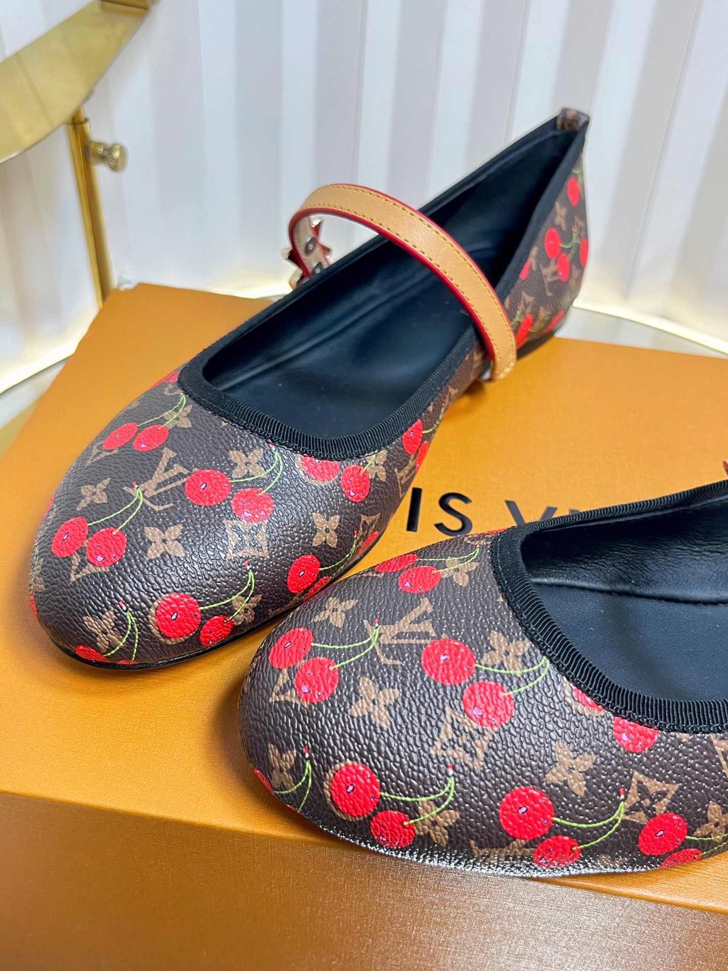 Louis Vuitton Ballerina Shoes - Monogram Cherry Print - Women's Size 35-42 8 i1751236696885 5116 0 6