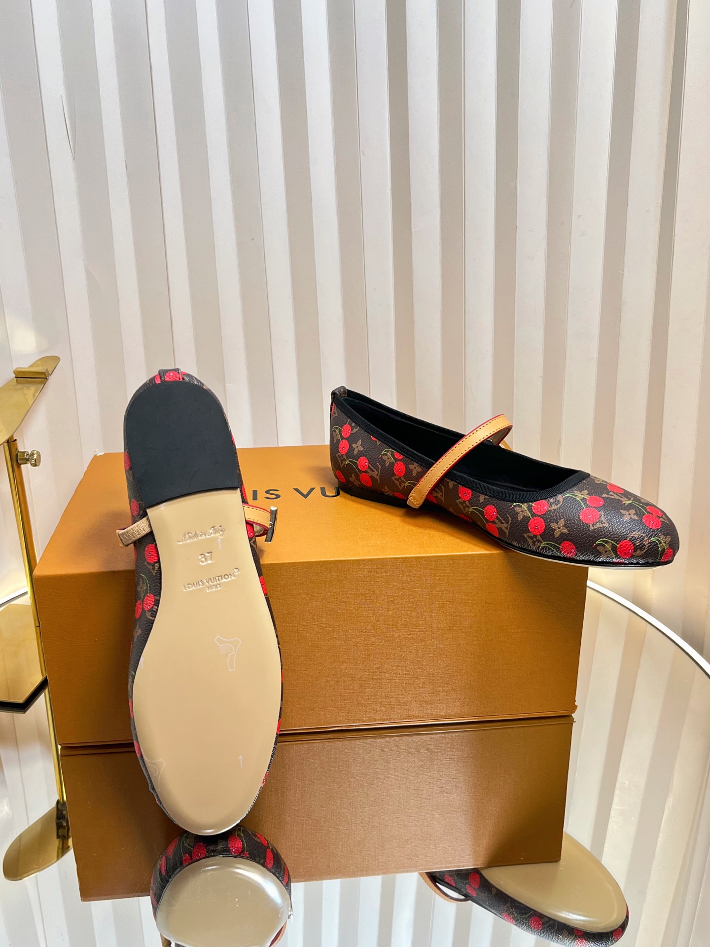 Louis Vuitton Ballerina Shoes - Monogram Cherry Print - Women's Size 35-42 10 i1751236696979 8457 0 8