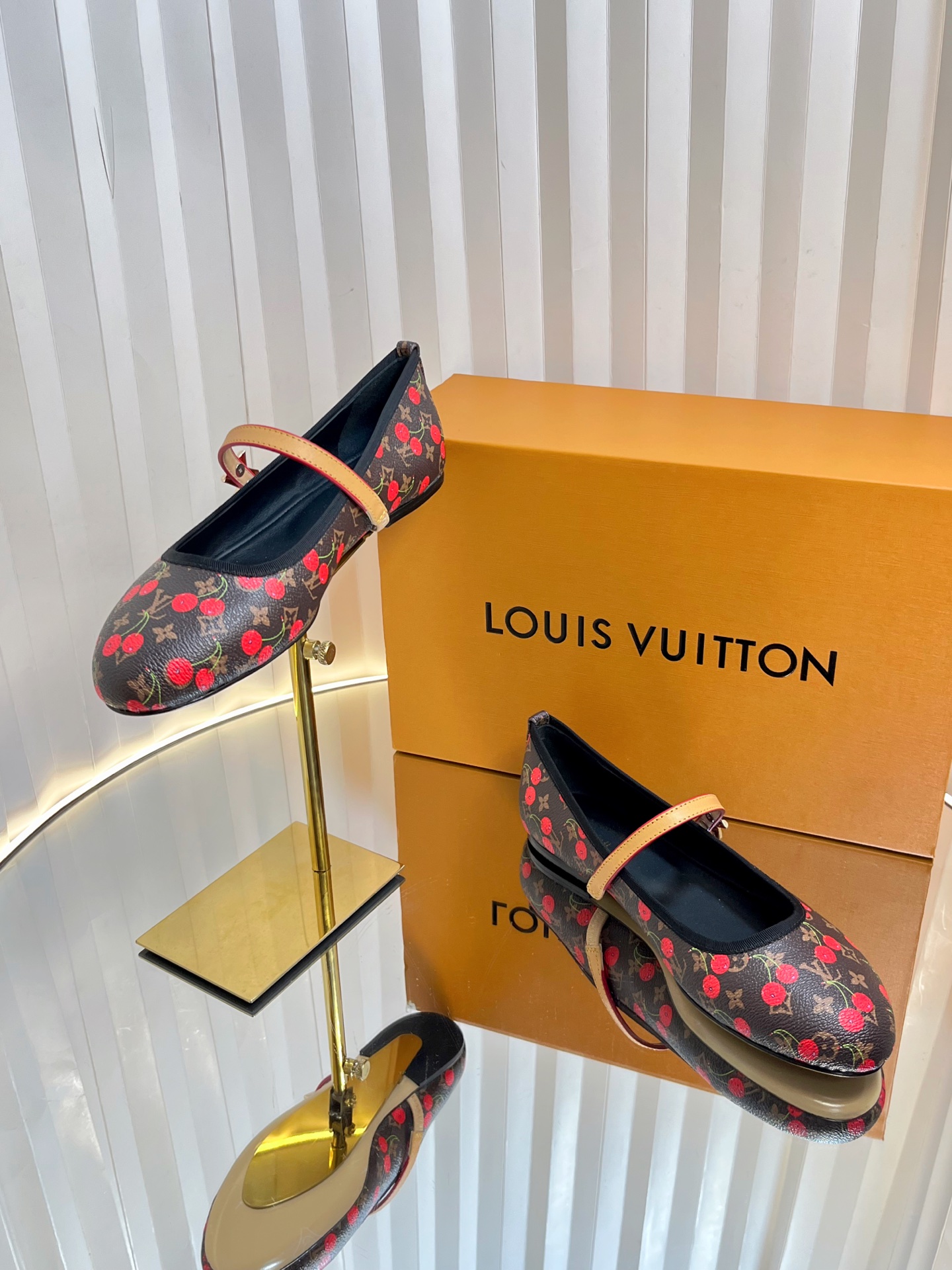Louis Vuitton Ballerina Shoes - Monogram Cherry Print - Women's Size 35-42 7 i1751236697028 7235 0 5