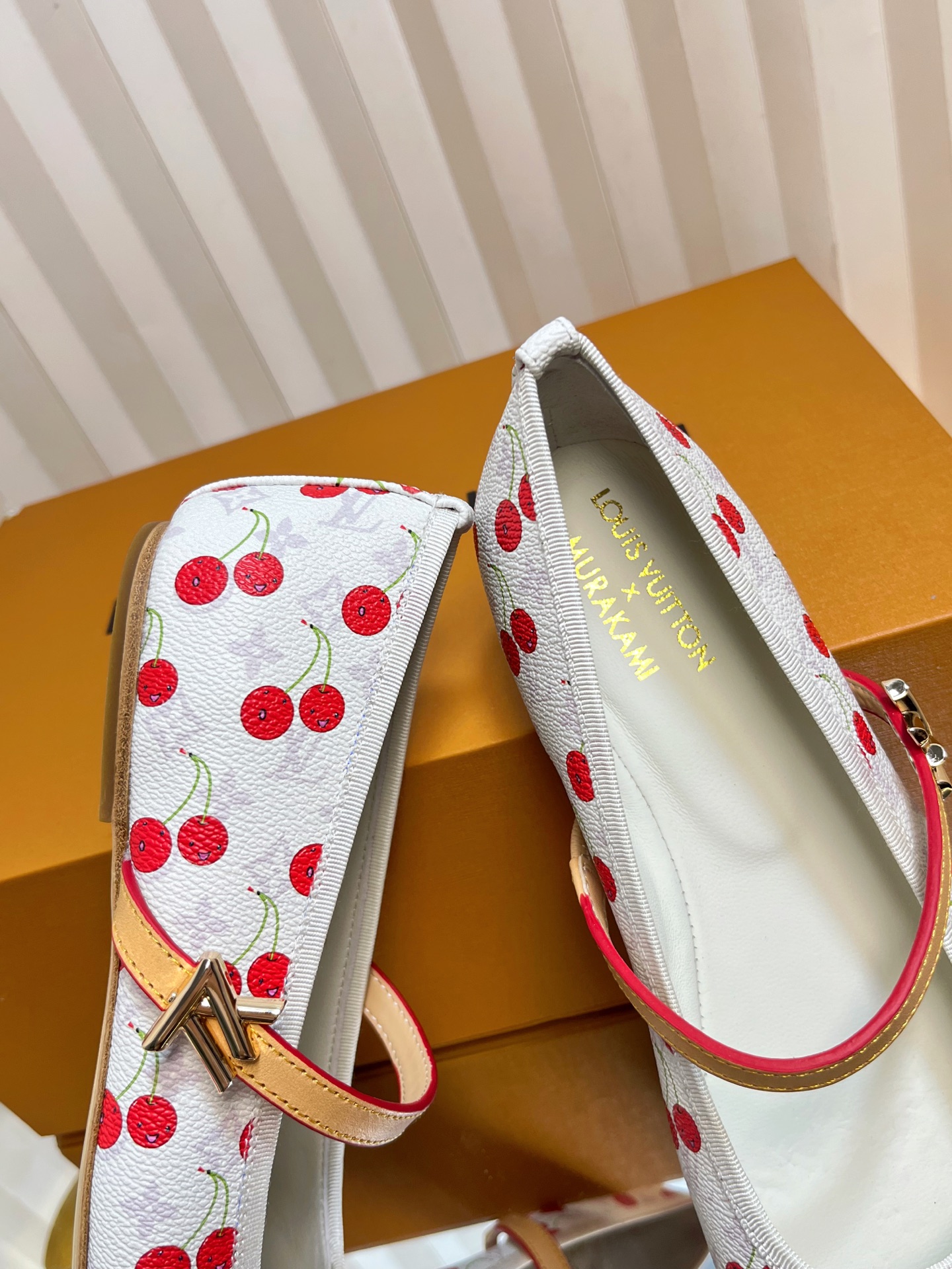 Louis Vuitton Women's Ballerina Flats with Cherry Print, Size 35-42 10 i1751236755314 4036 0 8