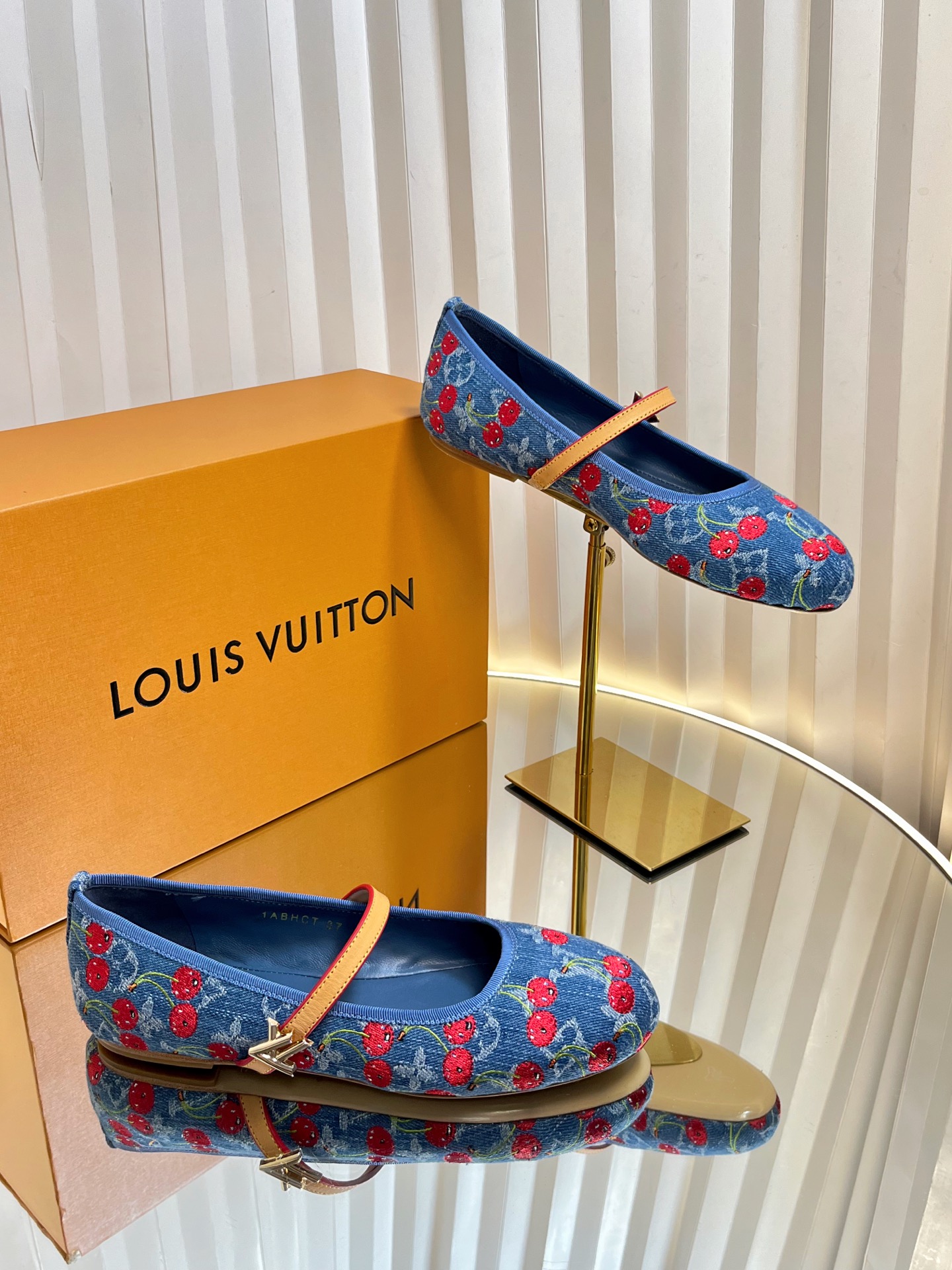 Louis Vuitton Women's Blue Cherry Blossom Ballerina Shoes - Size 35-42 6 i1751236830833 5989 0 4