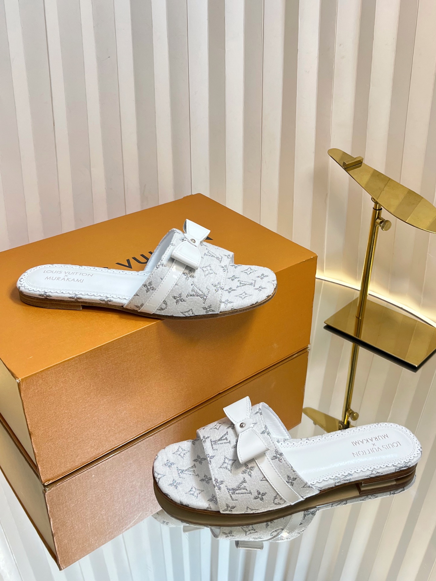 LV Donkey Ballet Shoes: Colorful, Sexy, Cozy, Original Sheepskin, Italian Leather. - 图片 3