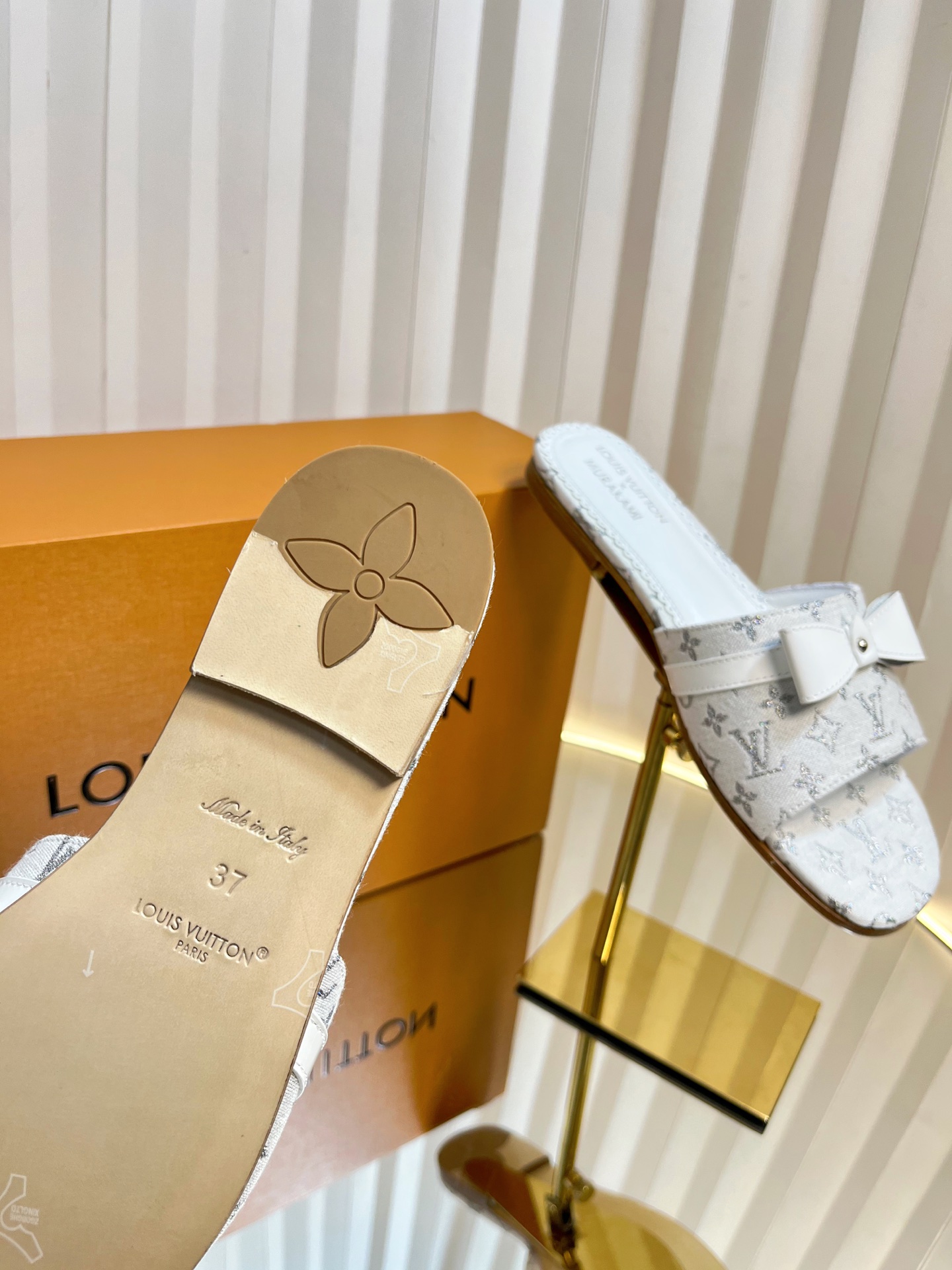 LV Donkey Ballet Shoes: Colorful, Sexy, Cozy, Original Sheepskin, Italian Leather. - 图片 9