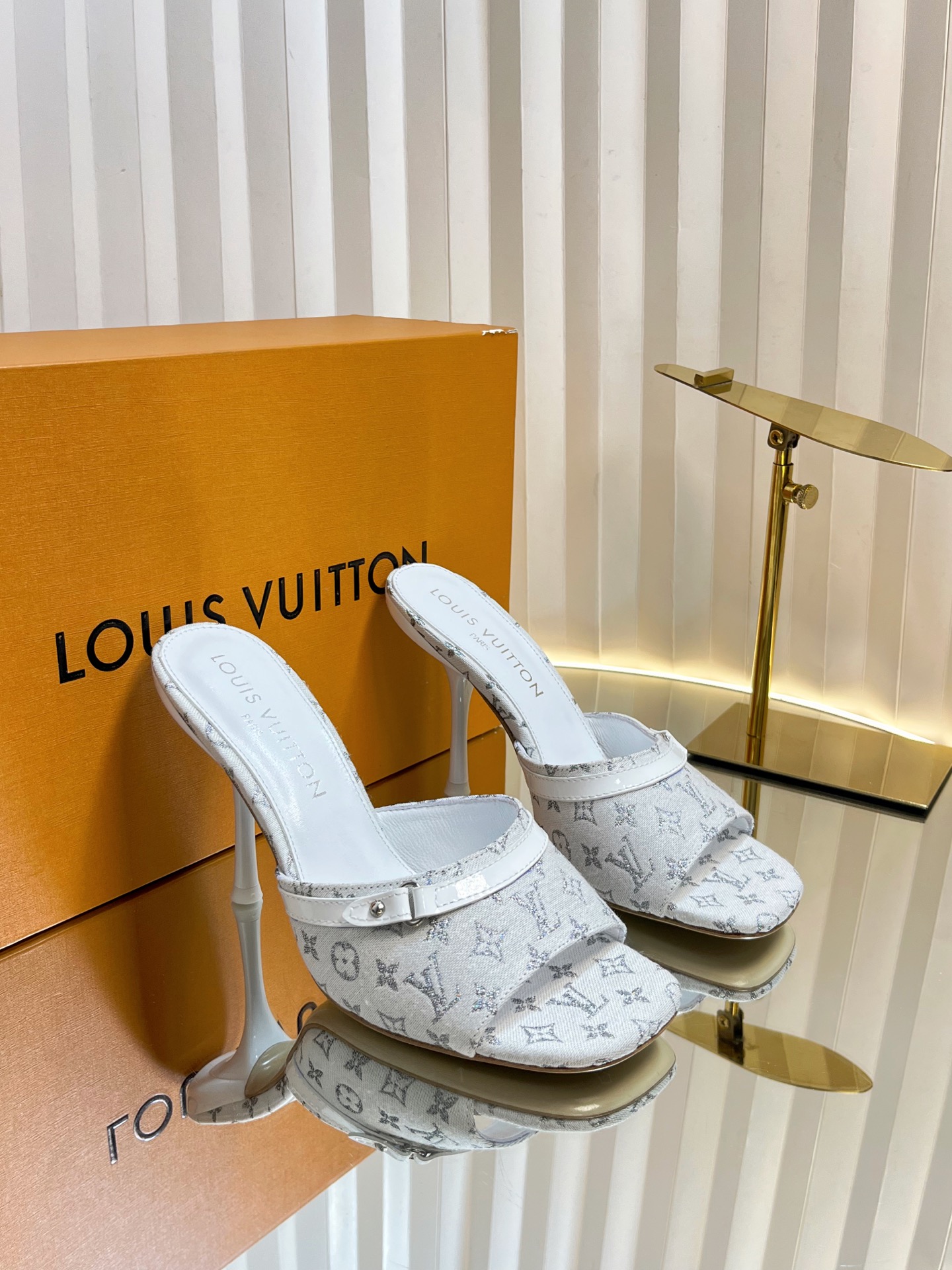 LV Donkey Ballet Shoes: Colorful, Sexy, Cozy, Spectrum Series, Sheepskin, Italian Leather.