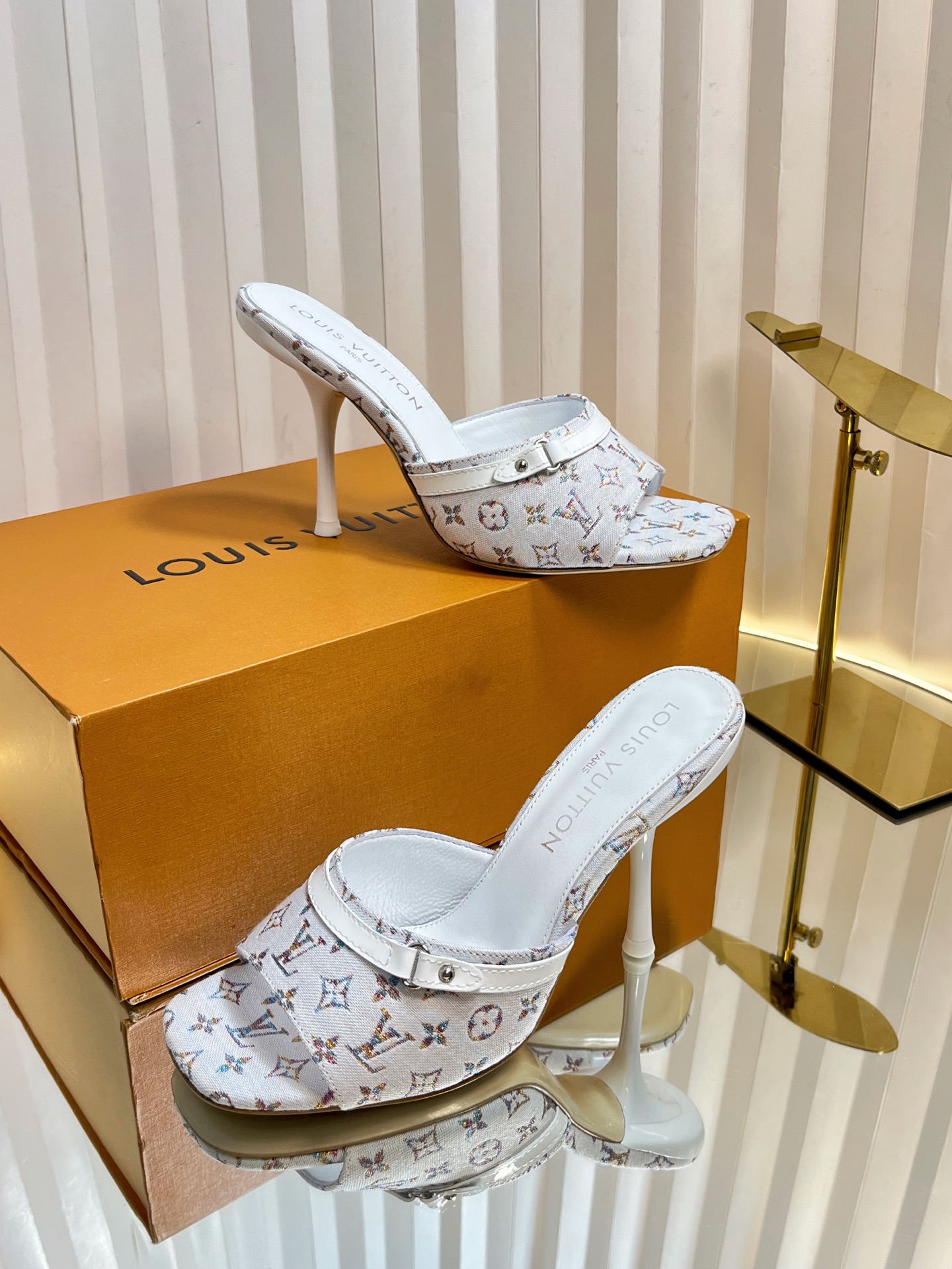 LV Donkey Ballet Shoes: Colorful, Sexy, Cozy, Italian Leather, Customizable, Sizes 35-41 - 图片 4