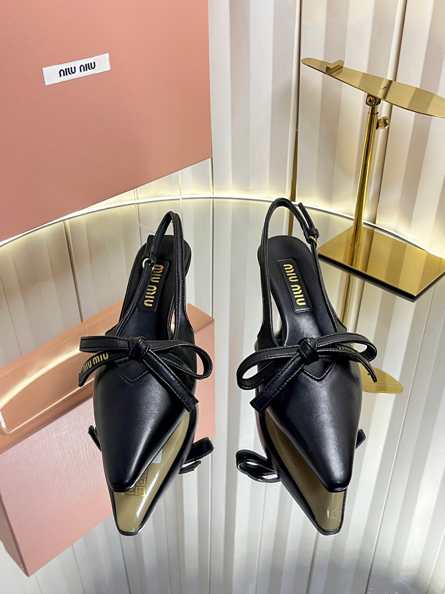 Miu Miu Bow Slingback Pumps