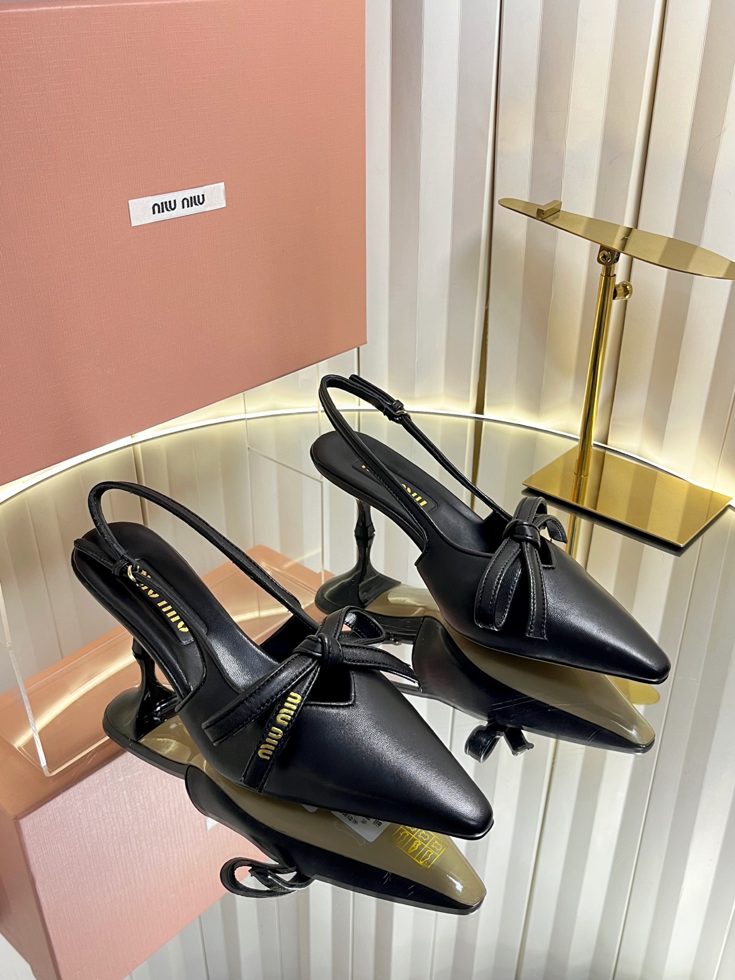 Miu Miu Bow Slingback Pumps