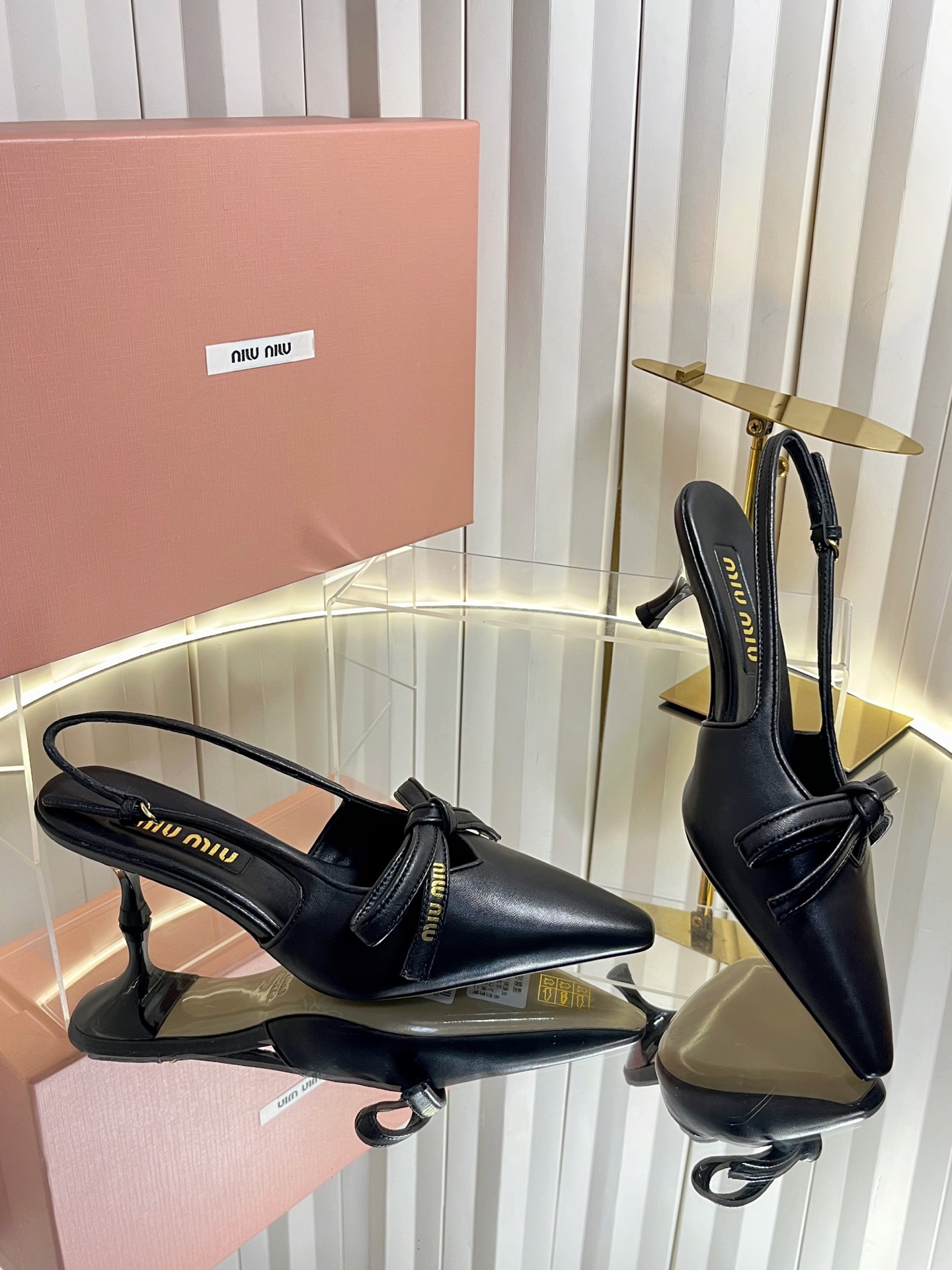 Miu Miu Bow Slingback Pumps