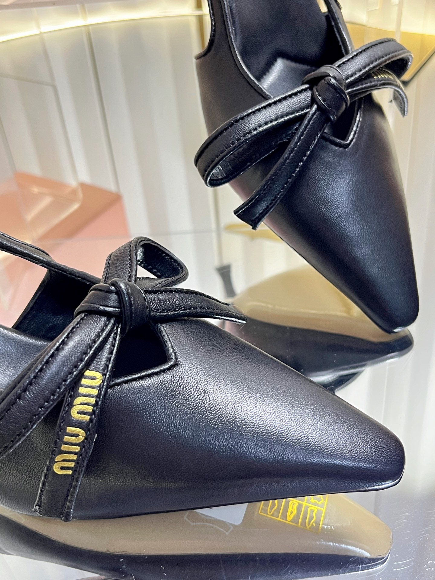 Miu Miu Bow Slingback Pumps