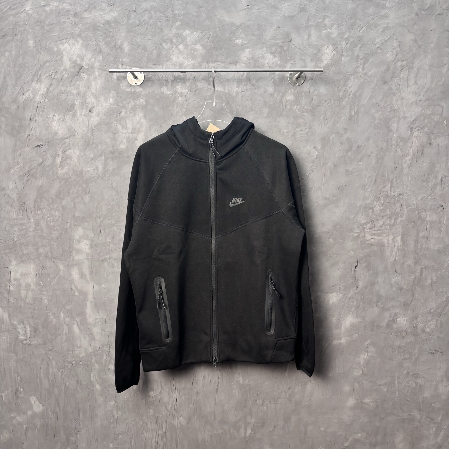 Nike Men's Sportswear Tech Fleece Windrunner Full-Zip Hoodie - Black