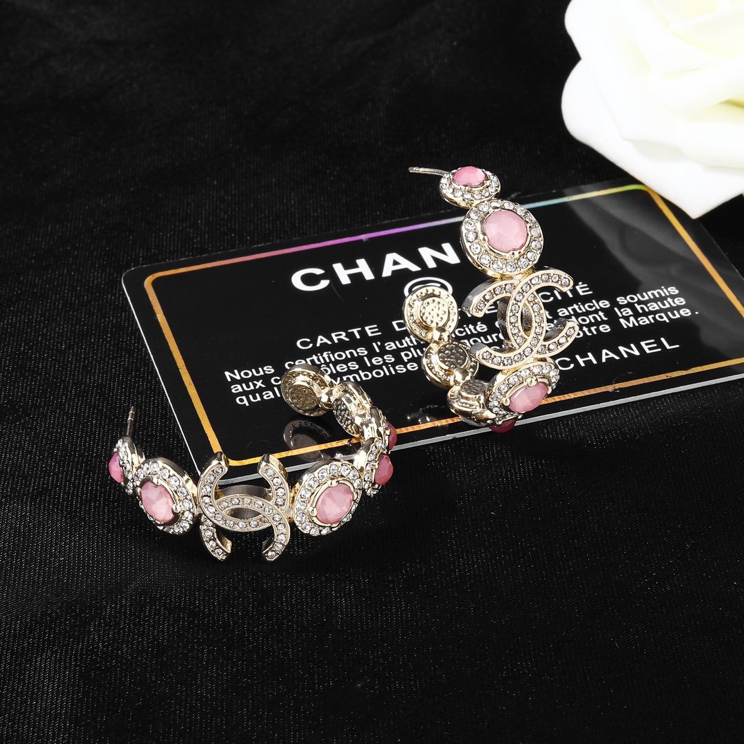 小香Chanel新品耳环代购级别一比一品质香奈鹅系列经典cclogo风格高级百搭高级感爆棚现货