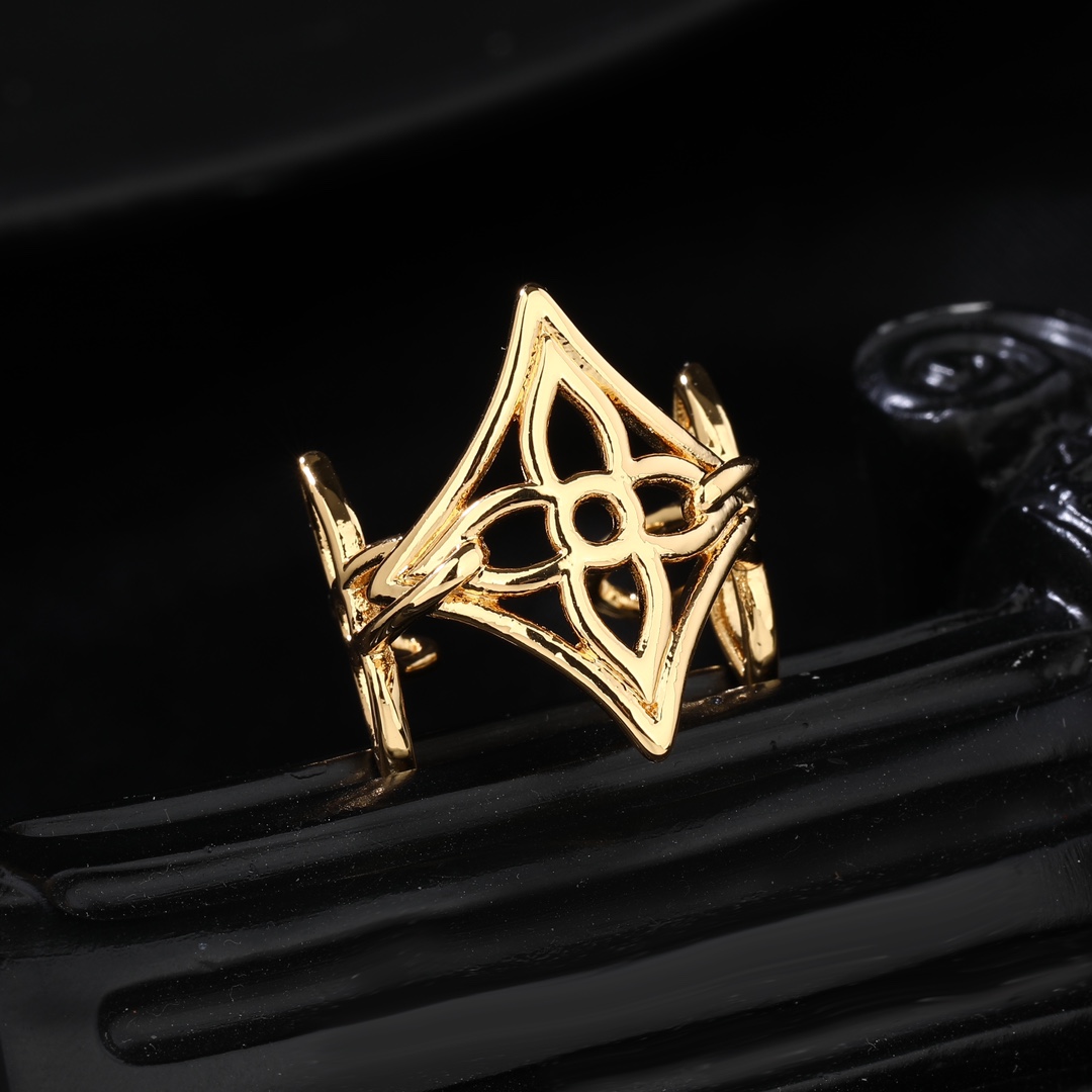 P175 LV LOUIS VITTION’S NEW RING SYNCHRONISED ON THE OFFICIAL NETWORK WITH NEW, REFINED, ORIGINAL BRASS MATERIAL - 图片 3