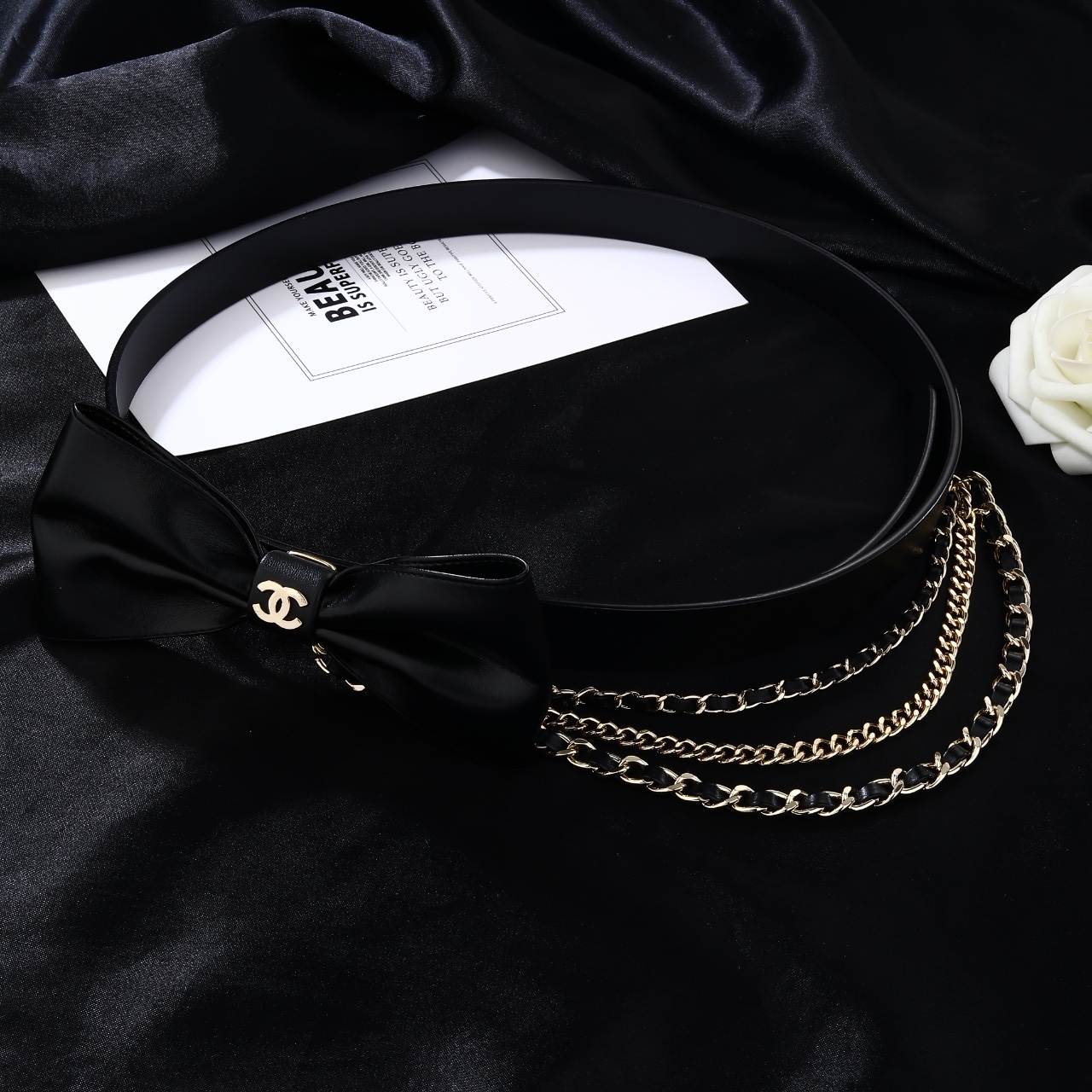 小香 Chanel 头层牛皮腰链 代购级别 一比一品质 香奈鹅 系列 风格高级百搭 高级感爆棚 现货