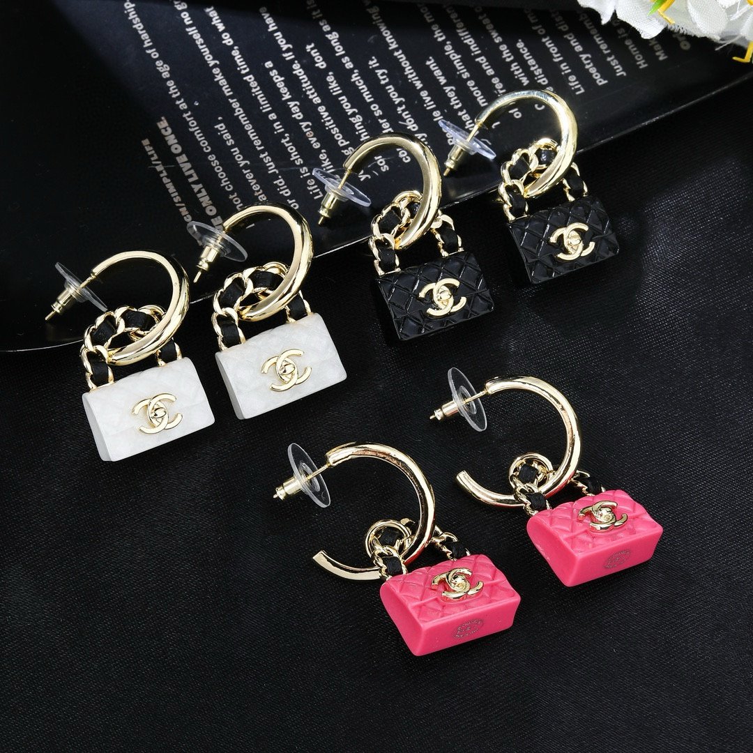 Chanel CHANEL 小香新款包包耳环