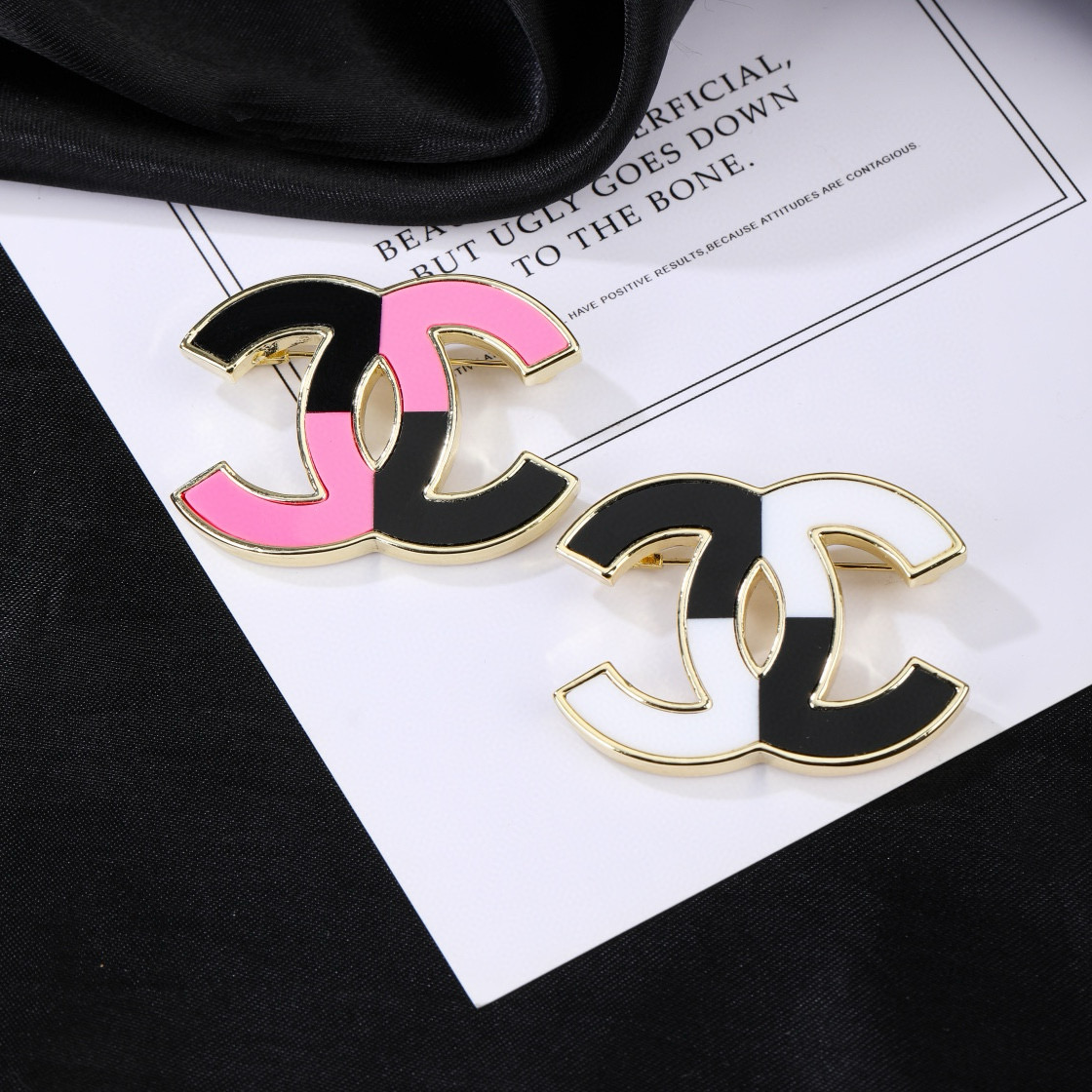 Chanel 小香Chanel新款滴油双C胸针