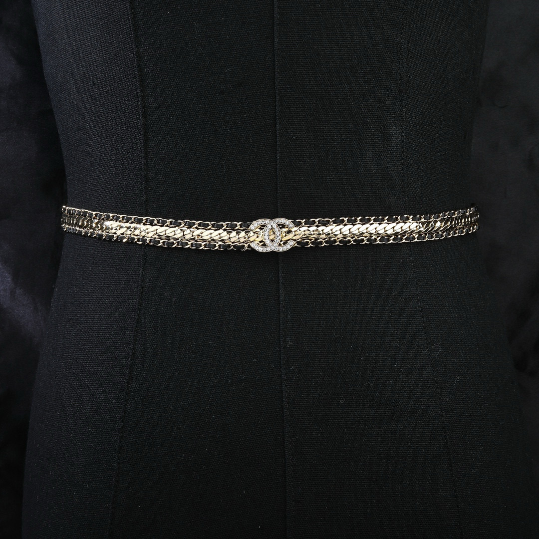 小香 Chanel 新品💗腰链 代购级别 一比一品质 香奈鹅 系列 经典cc logo 风格高级百搭 高