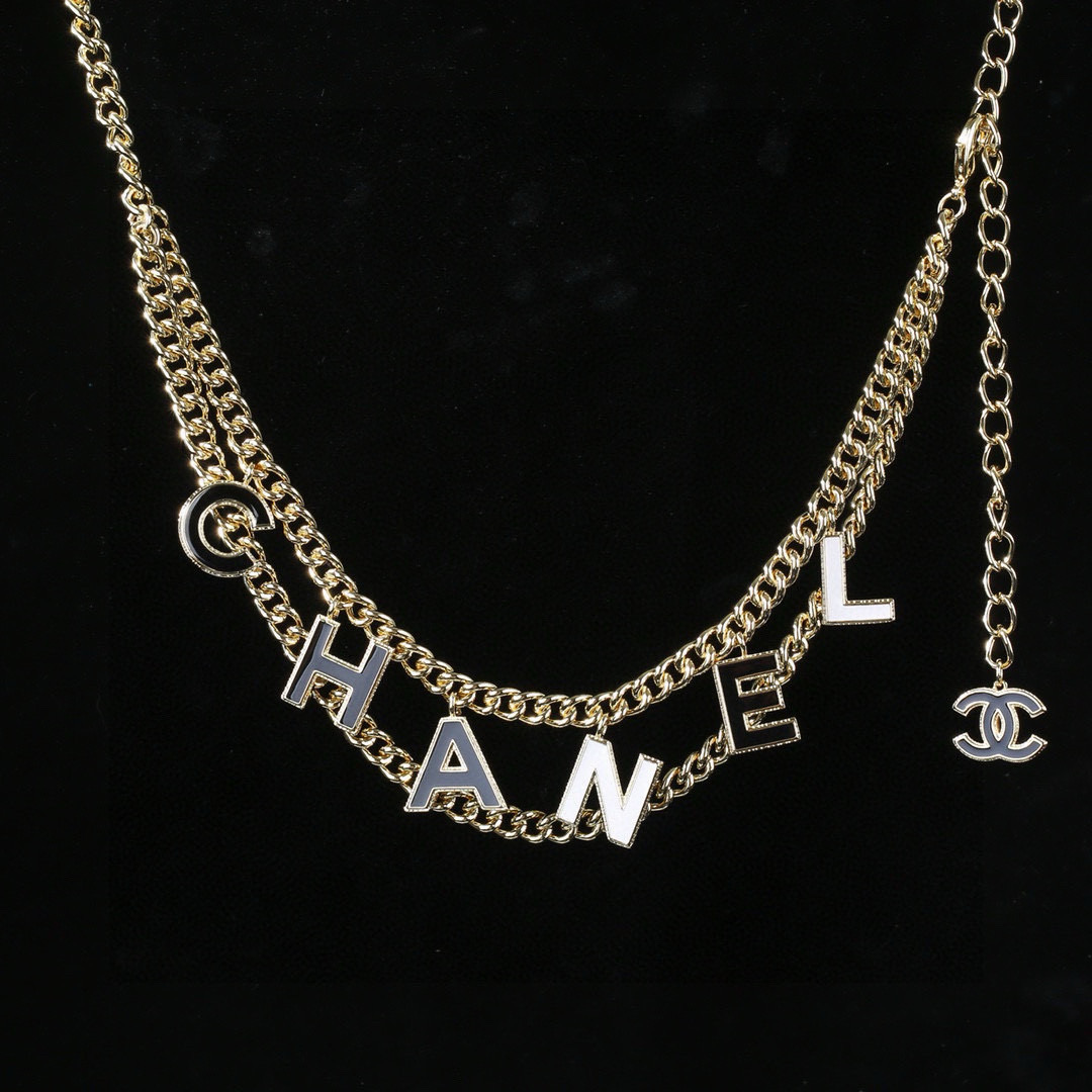 Chanel 小香 Chanel 新品黑白字母腰链