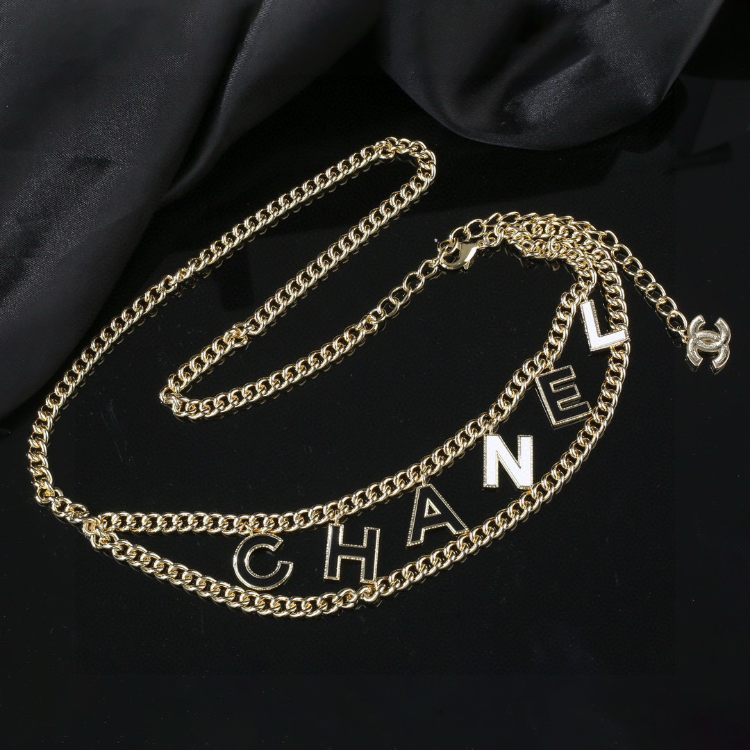 Chanel 小香 Chanel 新品黑白字母腰链