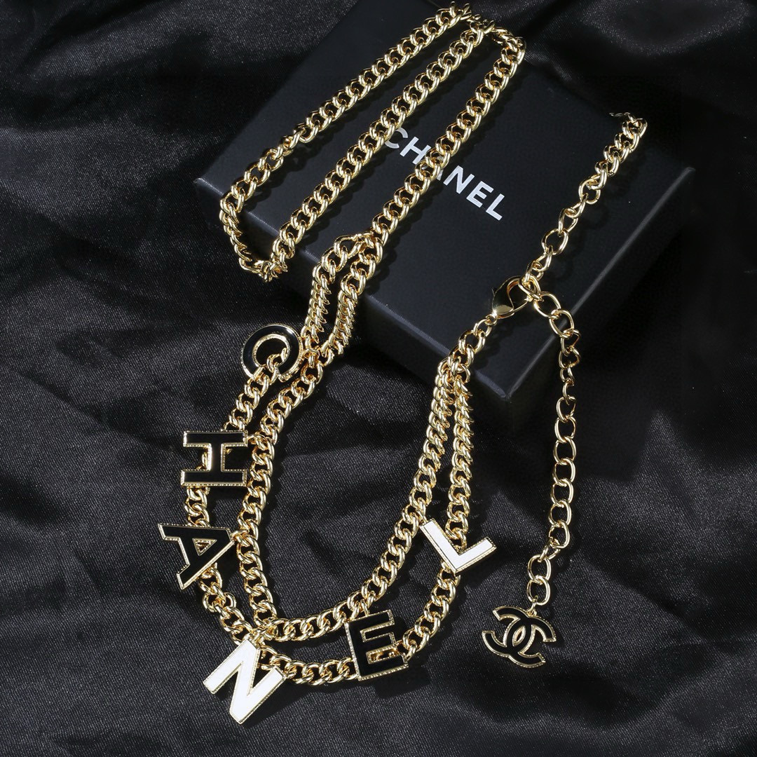 Chanel 小香 Chanel 新品黑白字母腰链