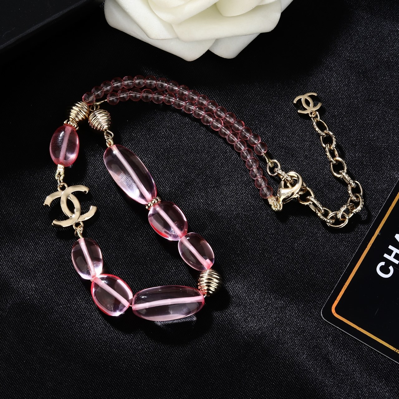 Chanel 香奈儿 Chanel 新款 项链 同步上新 双C精工打造 黄铜材质