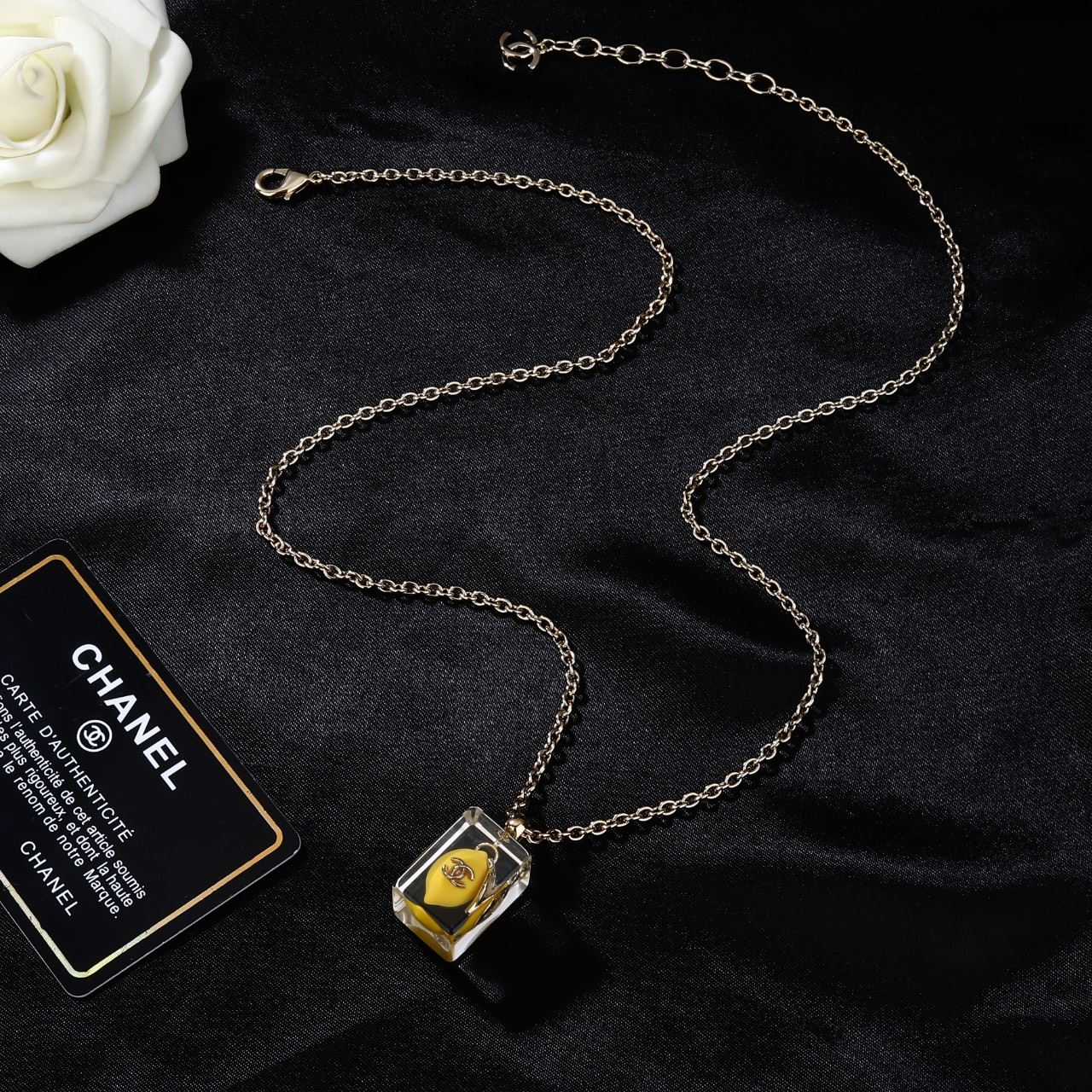 Chanel 香奈儿 Chanel 新款 项链 同步上新 双C精工打造 黄铜材质